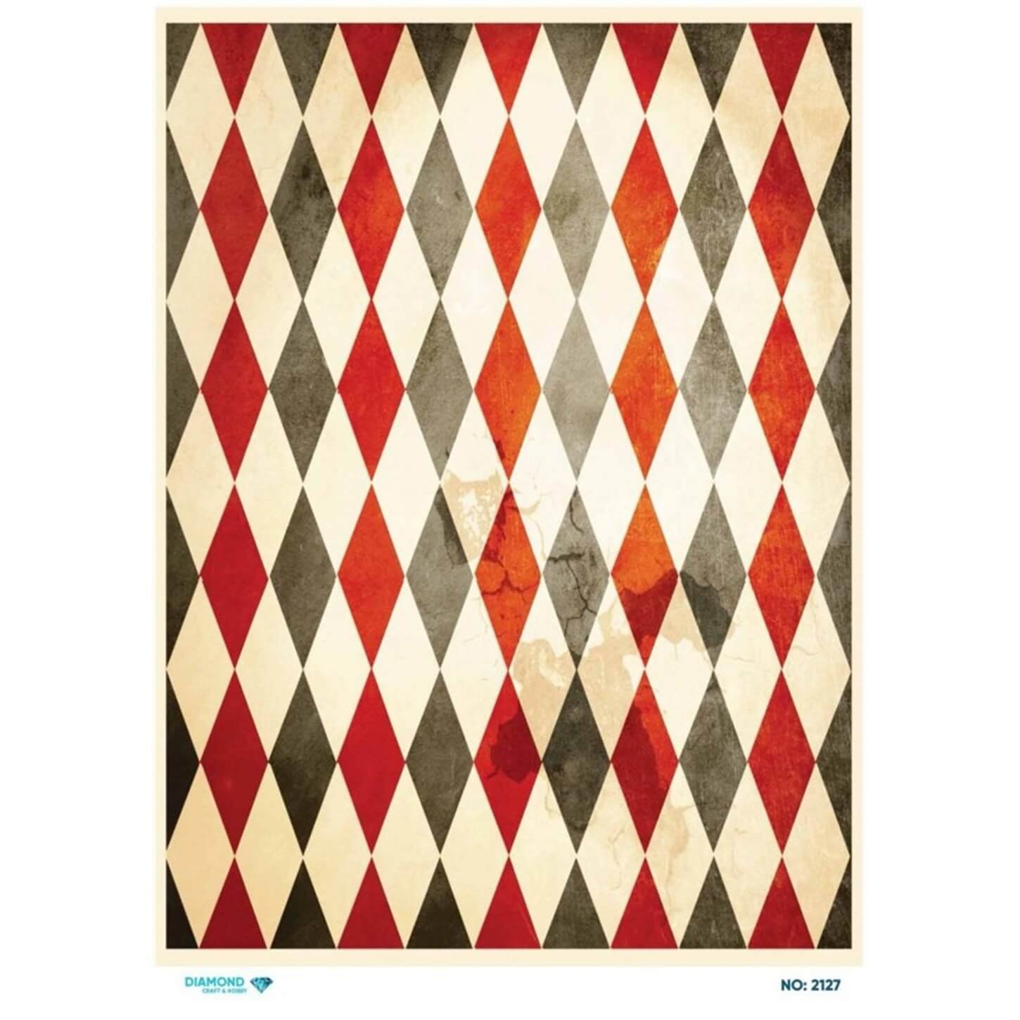 ديكوباج ورق الأرز الماسي 2127