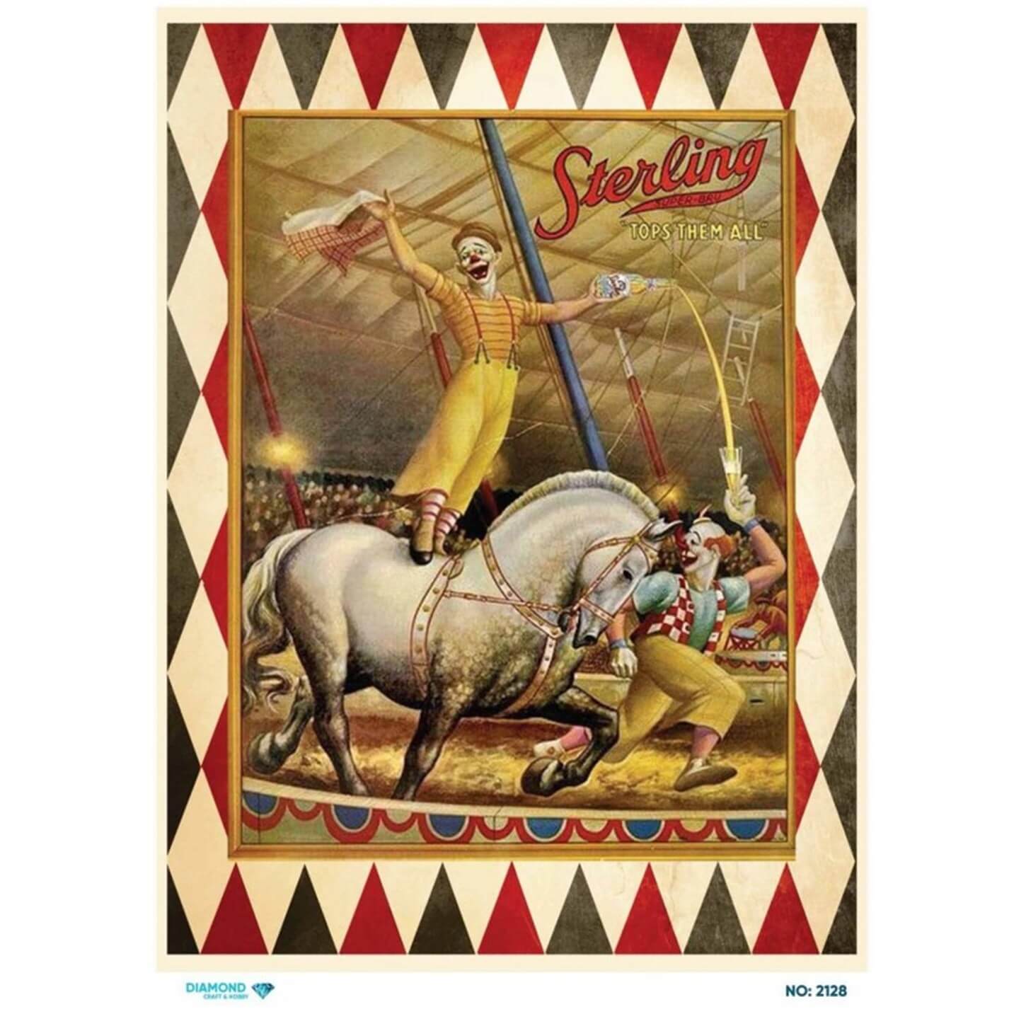 ديكوباج ورق الأرز الماسي 2128