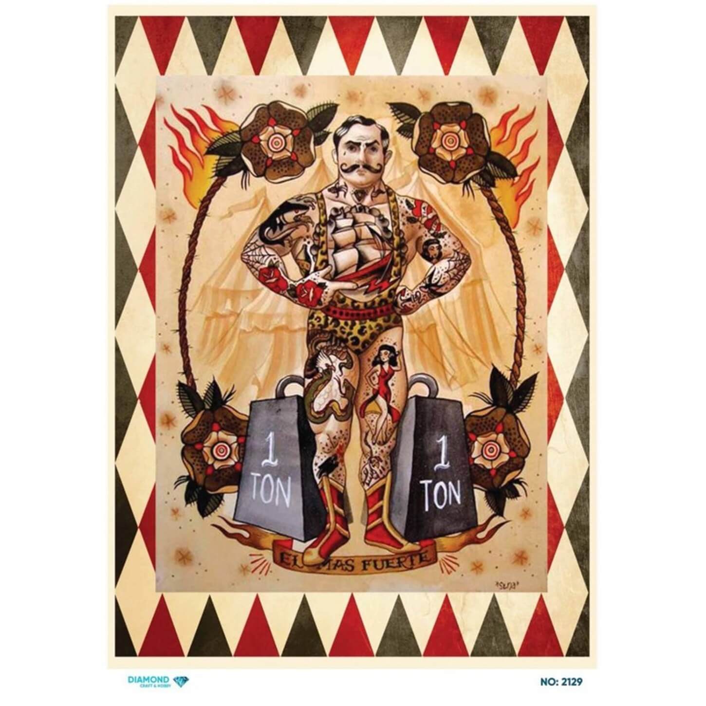 ديكوباج ورق الأرز الماسي 2129