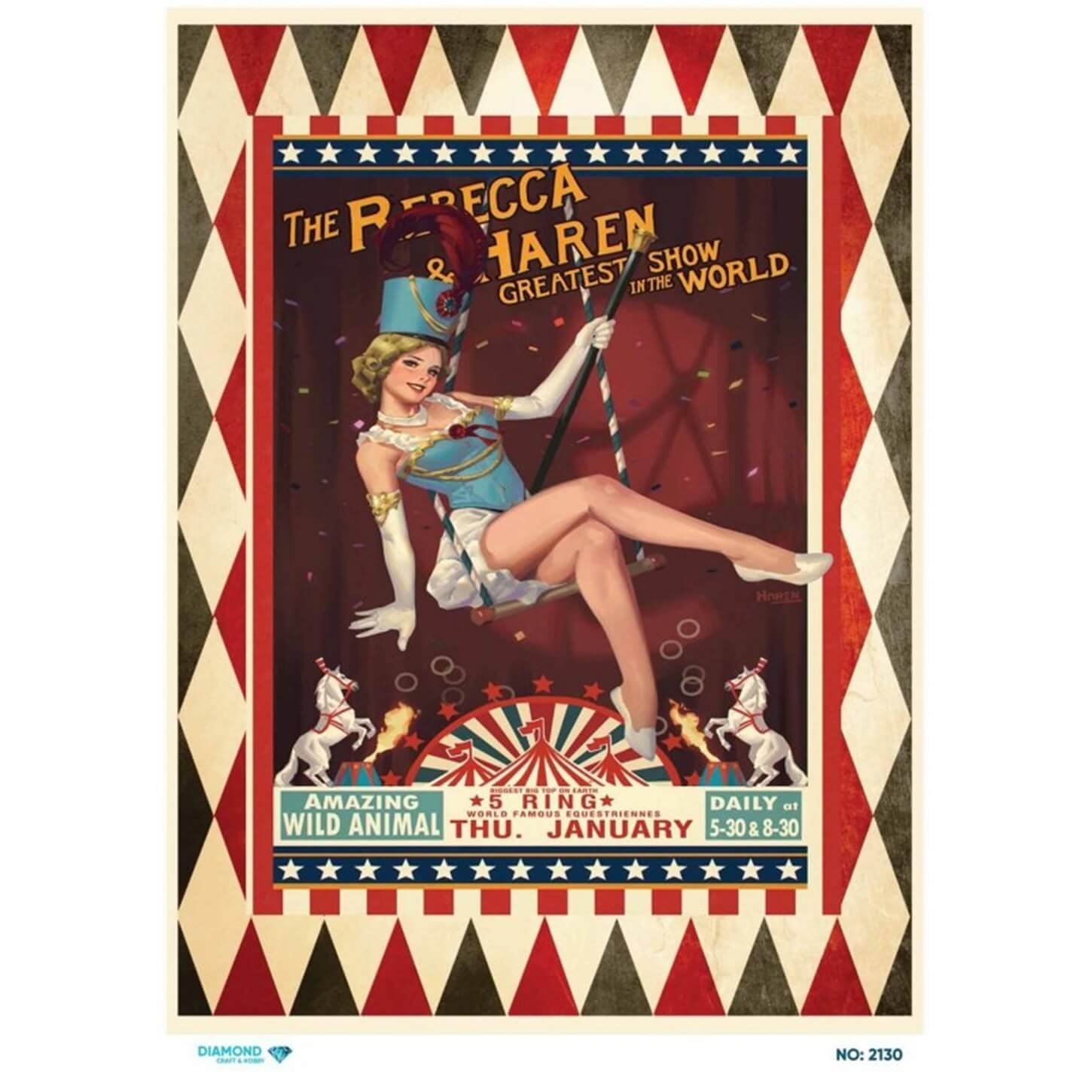 ديكوباج ورق الأرز الماسي 2130