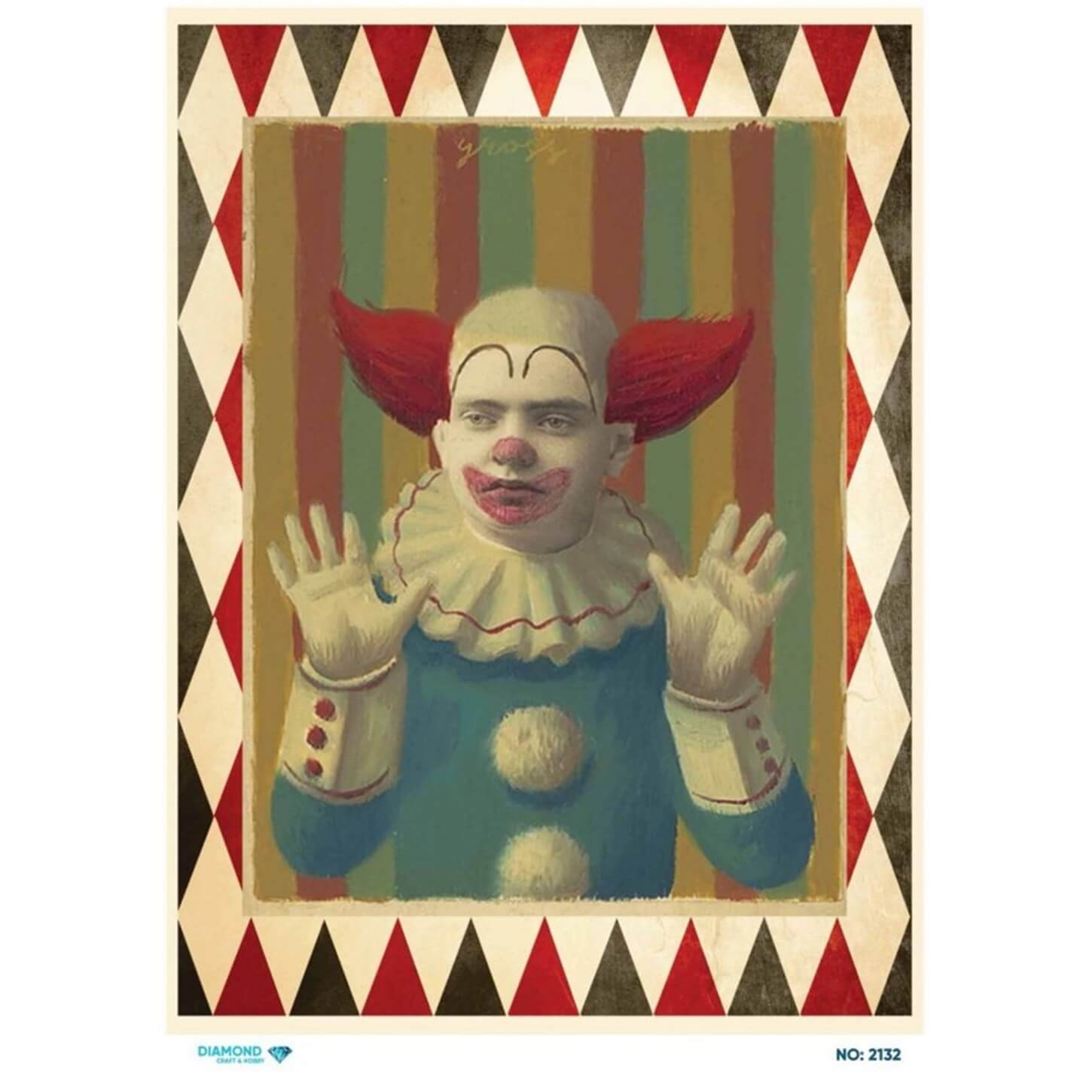 ديكوباج ورق الأرز الماسي 2132