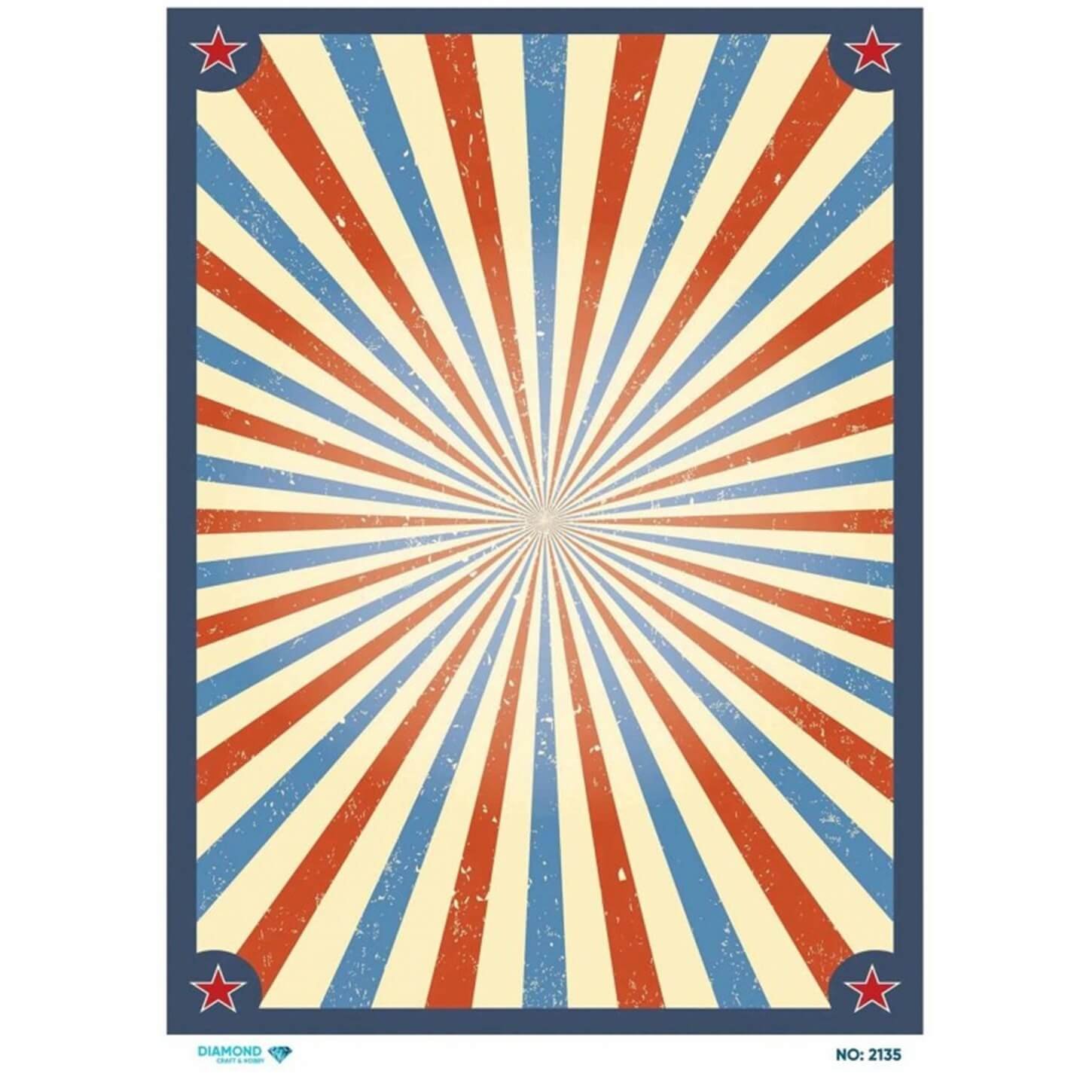 ديكوباج ورق الأرز الماسي 2135