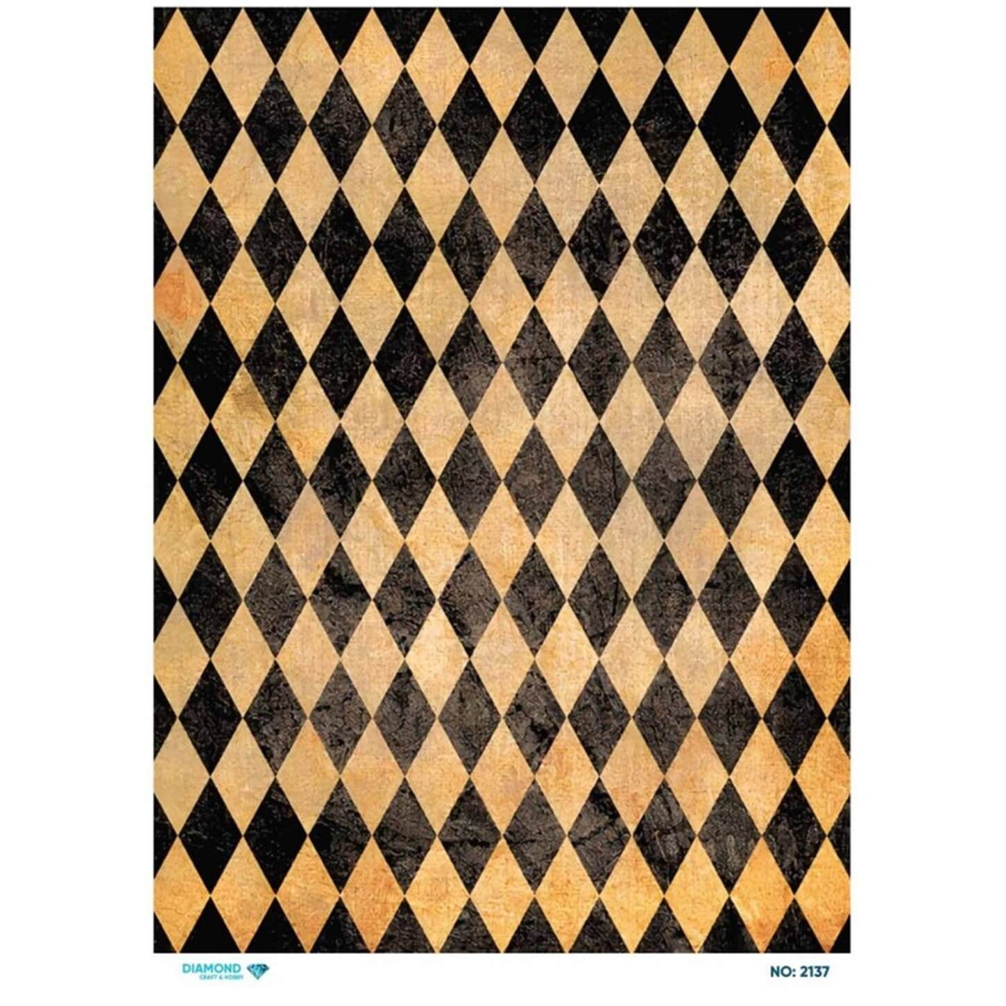 ديكوباج ورق الأرز الماسي 2137