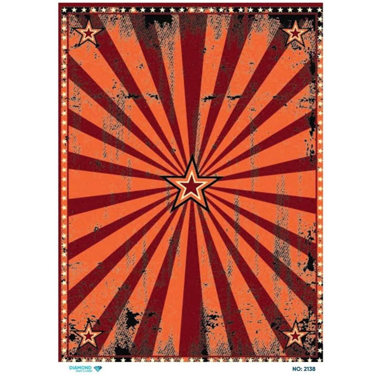 ديكوباج ورق الأرز الماسي 2138