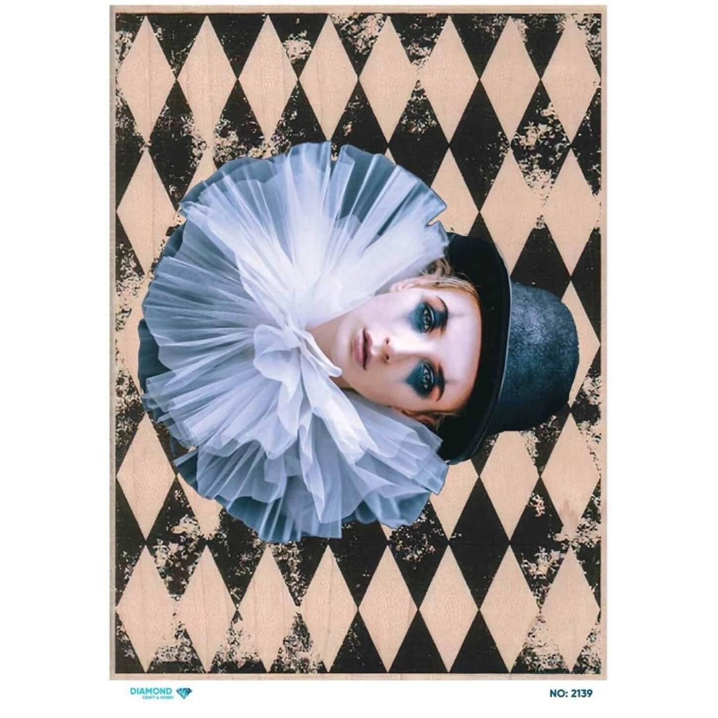 ديكوباج ورق الأرز الماسي 2139