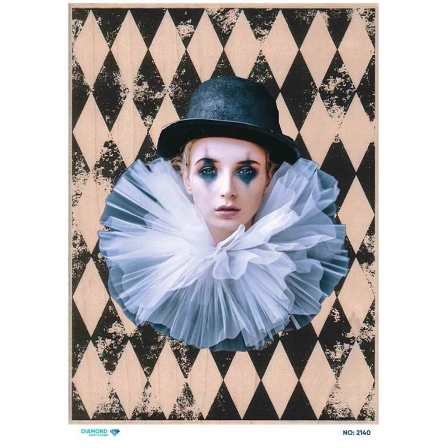 ديكوباج ورق الأرز الماسي 2140