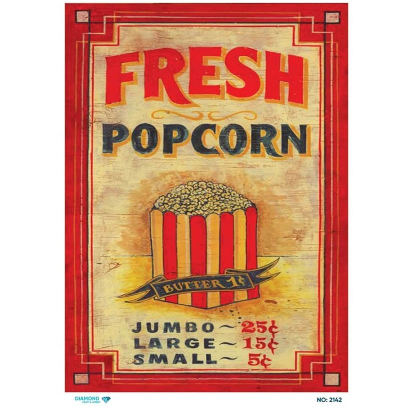 ديكوباج ورق الأرز الماسي 2142