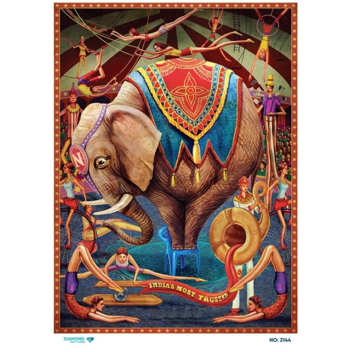 ديكوباج ورق الأرز الماسي 2144