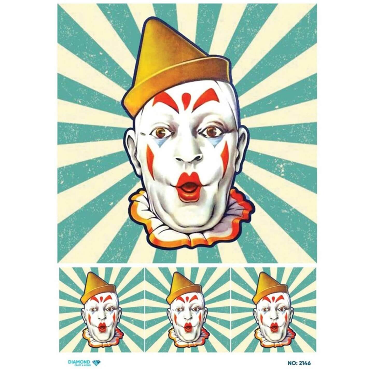 ديكوباج ورق الأرز الماسي 2146