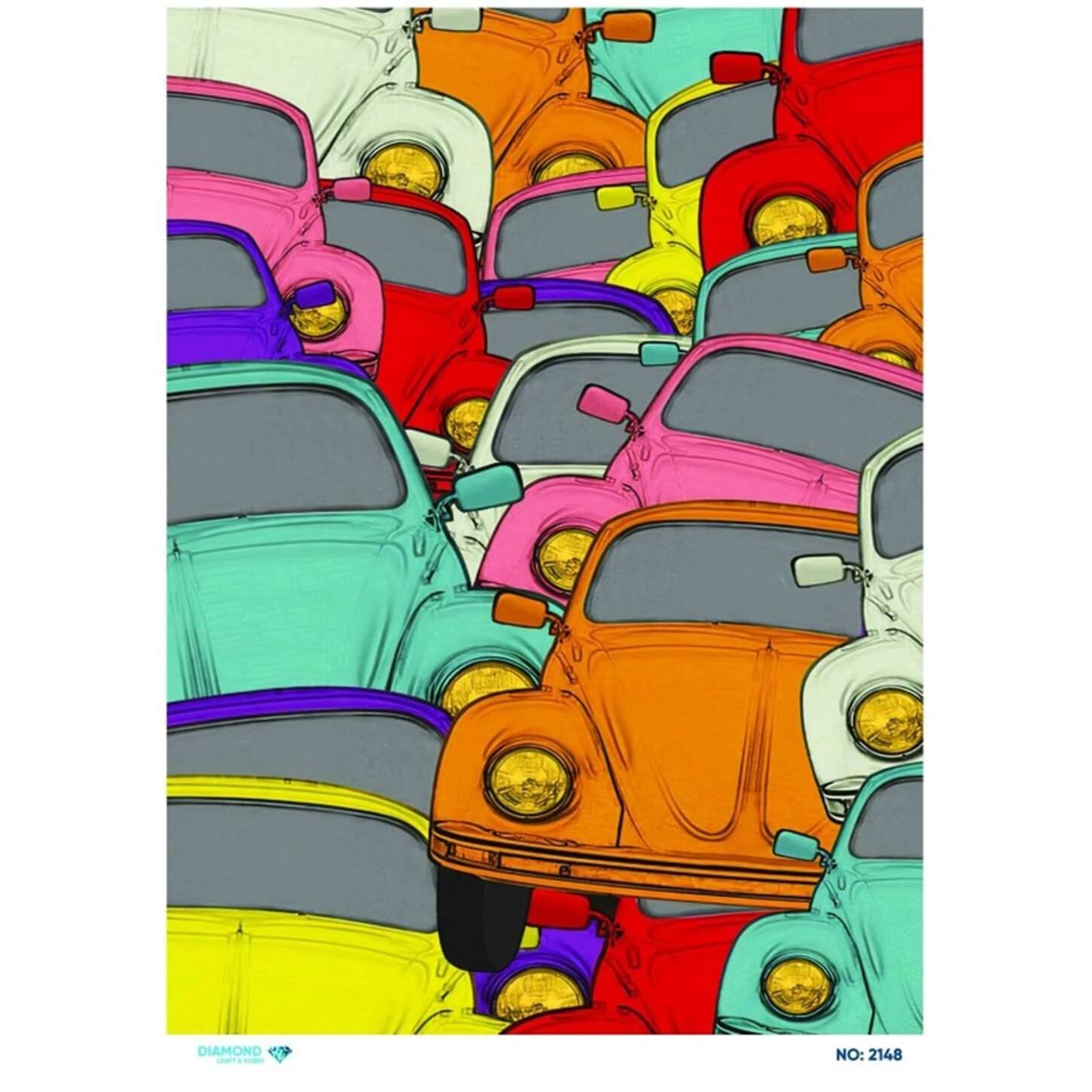 ديكوباج ورق الأرز الماسي 2148