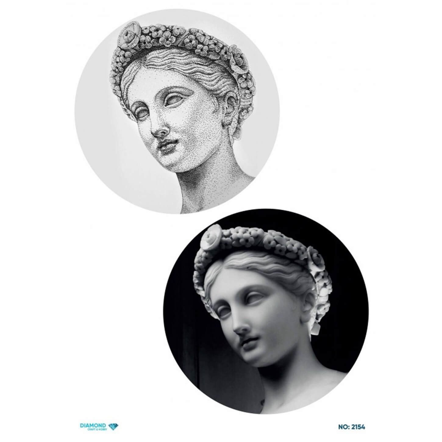 ديكوباج ورق الأرز الماسي 2154