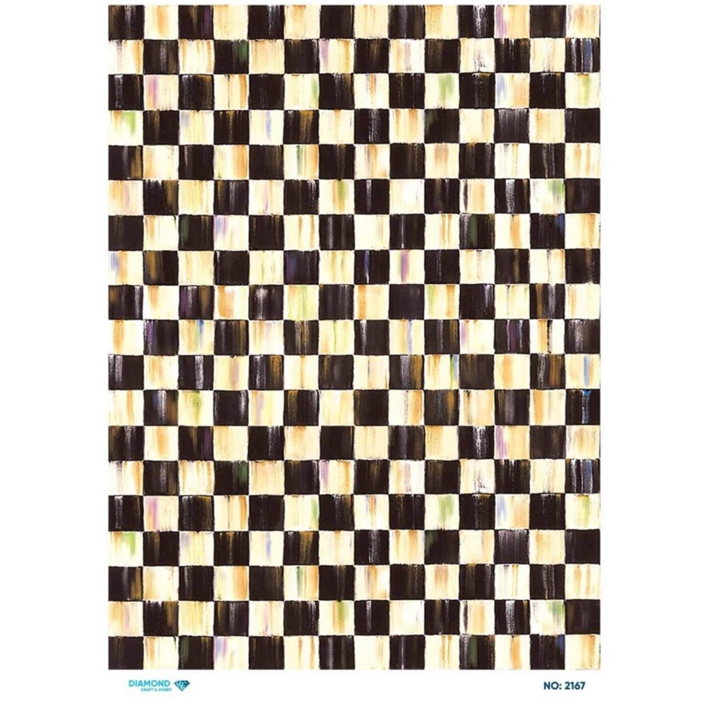 ديكوباج ورق الأرز الماسي 2167