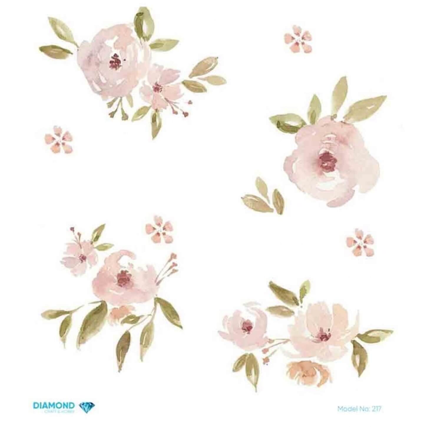 Алмазная рисовая бумага для декупажа 217