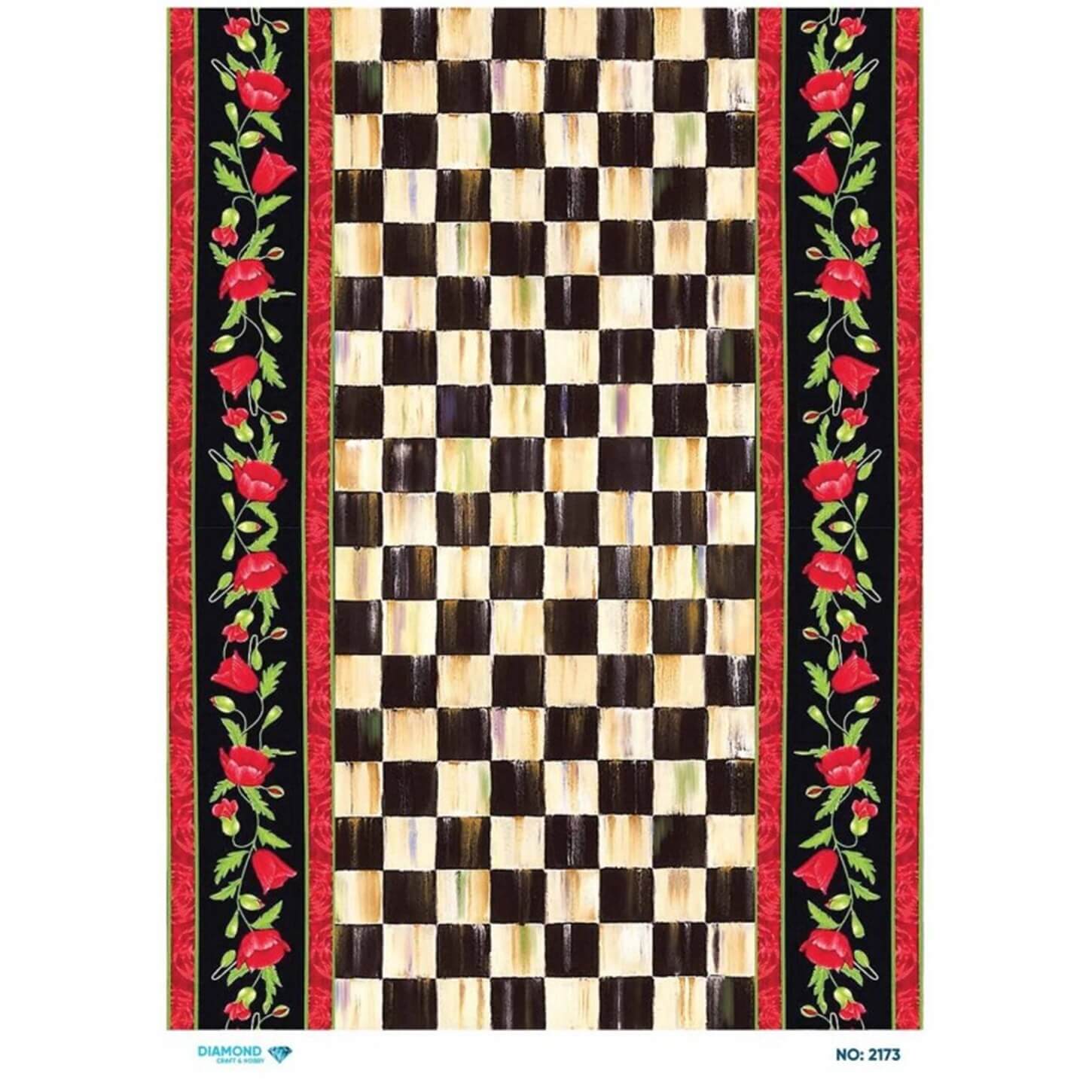 ديكوباج ورق الأرز الماسي 2173