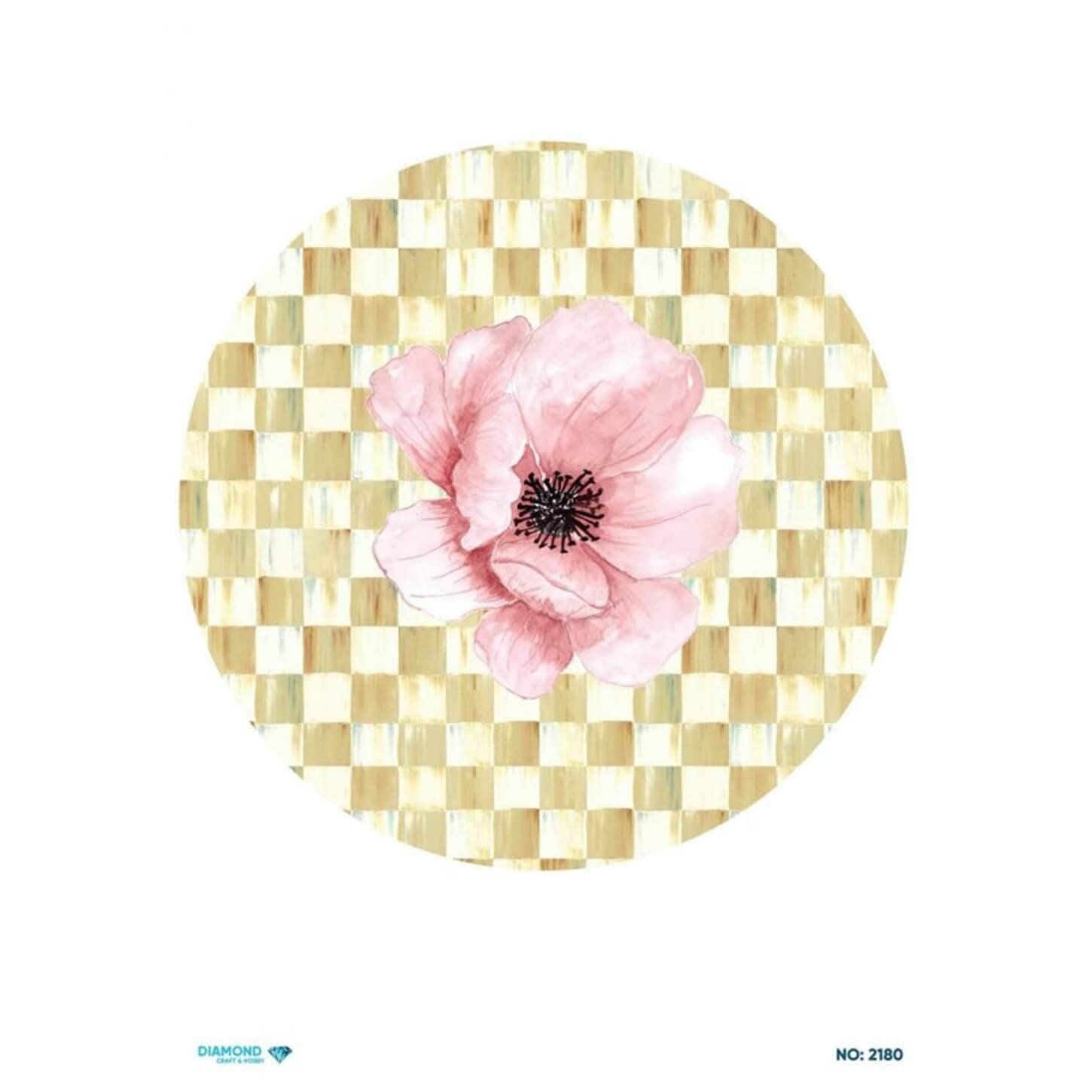 ديكوباج ورق الأرز الماسي 2180