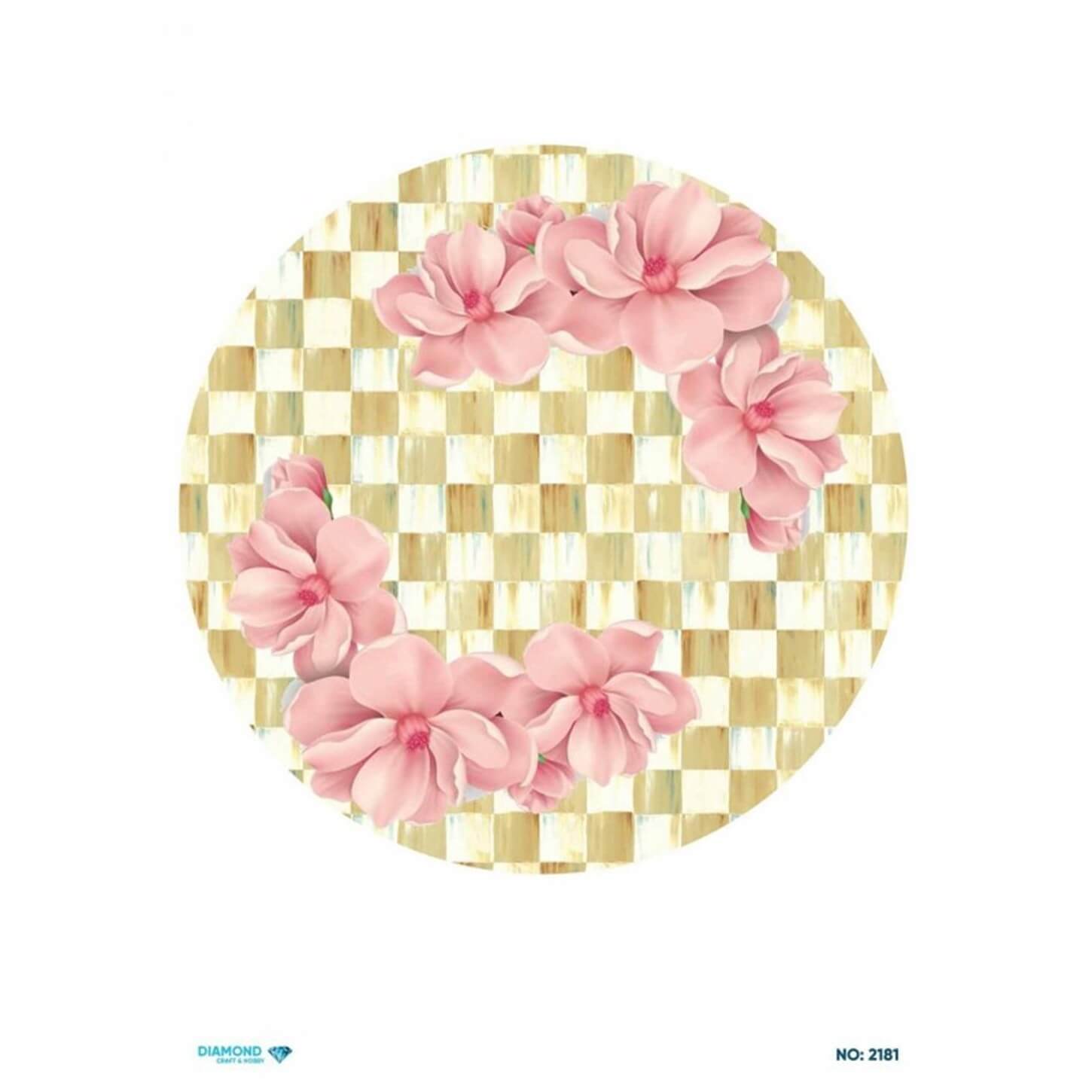 ديكوباج ورق الأرز الماسي 2181