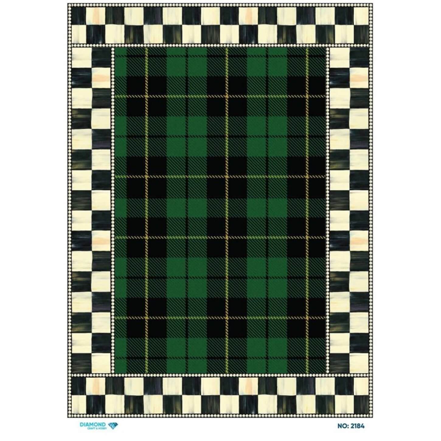 ديكوباج ورق الأرز الماسي 2184