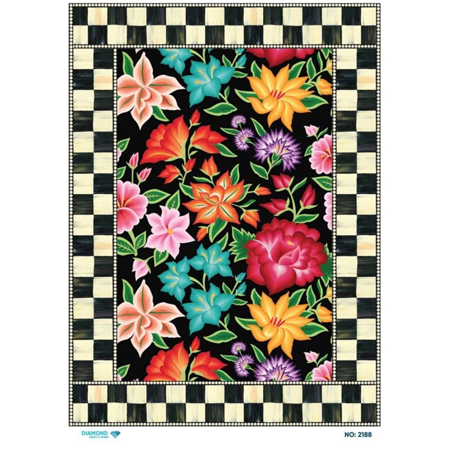 ديكوباج ورق الأرز الماسي 2188