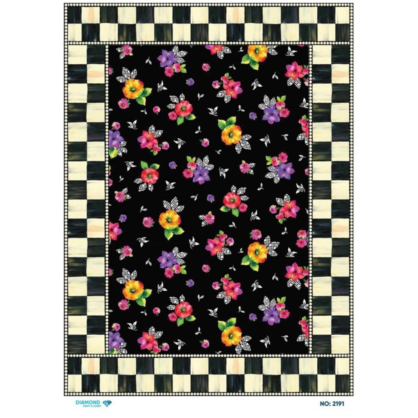 ديكوباج ورق الأرز الماسي 2191