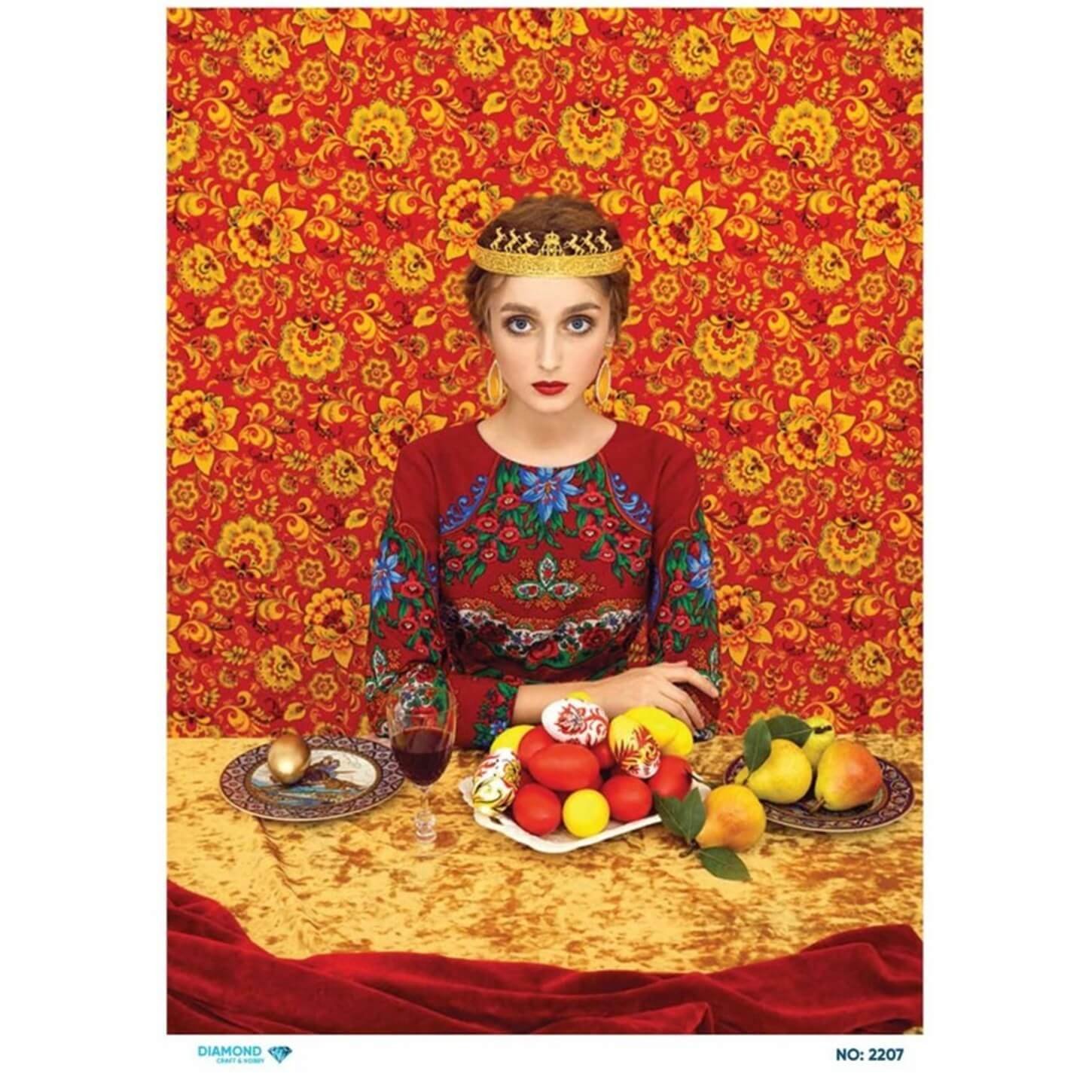 ديكوباج ورق الأرز الماسي 2207