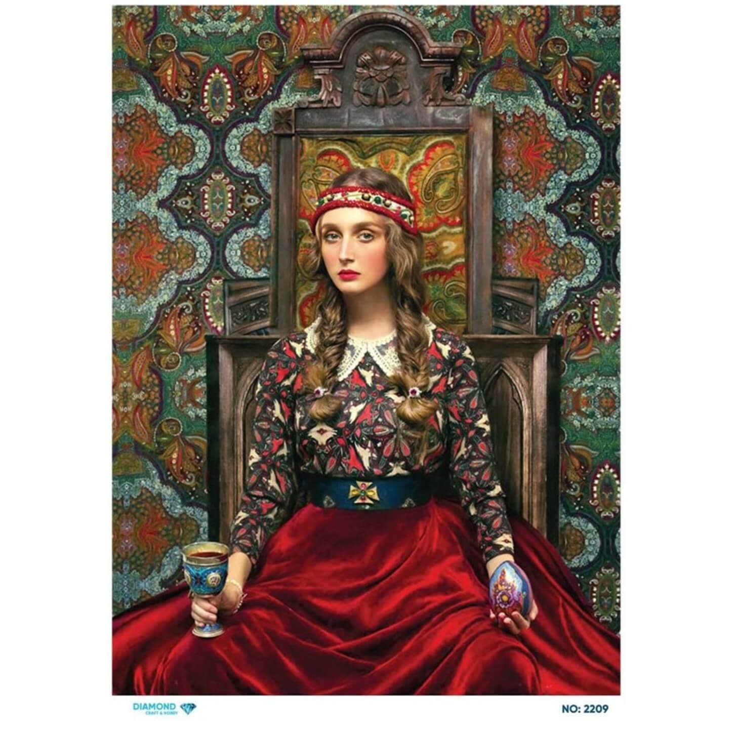 ديكوباج ورق الأرز الماسي 2209