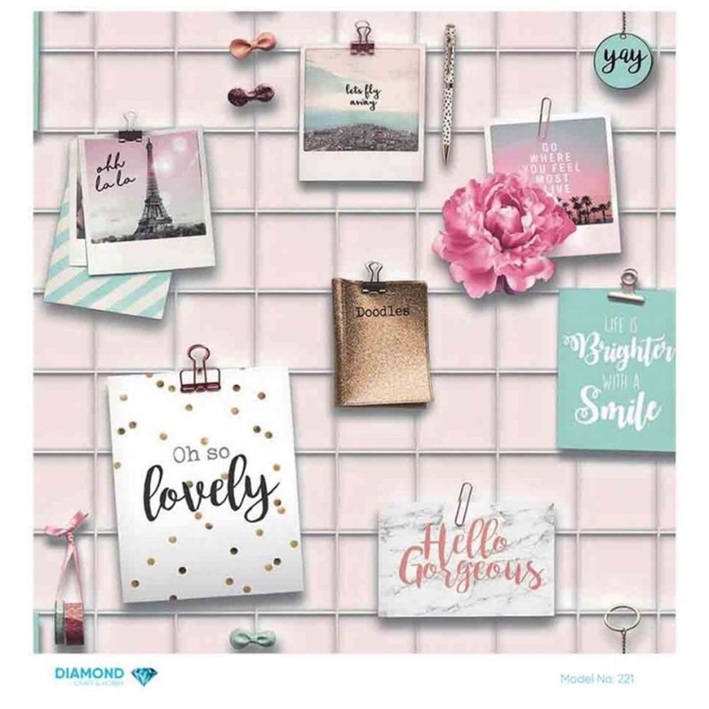 Алмазная рисовая бумага для декупажа 221