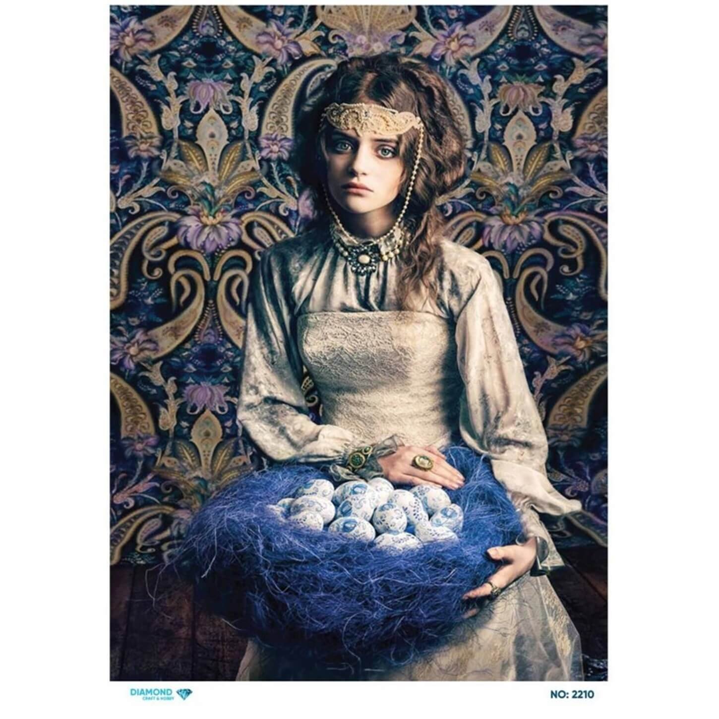 ديكوباج ورق الأرز الماسي 2210