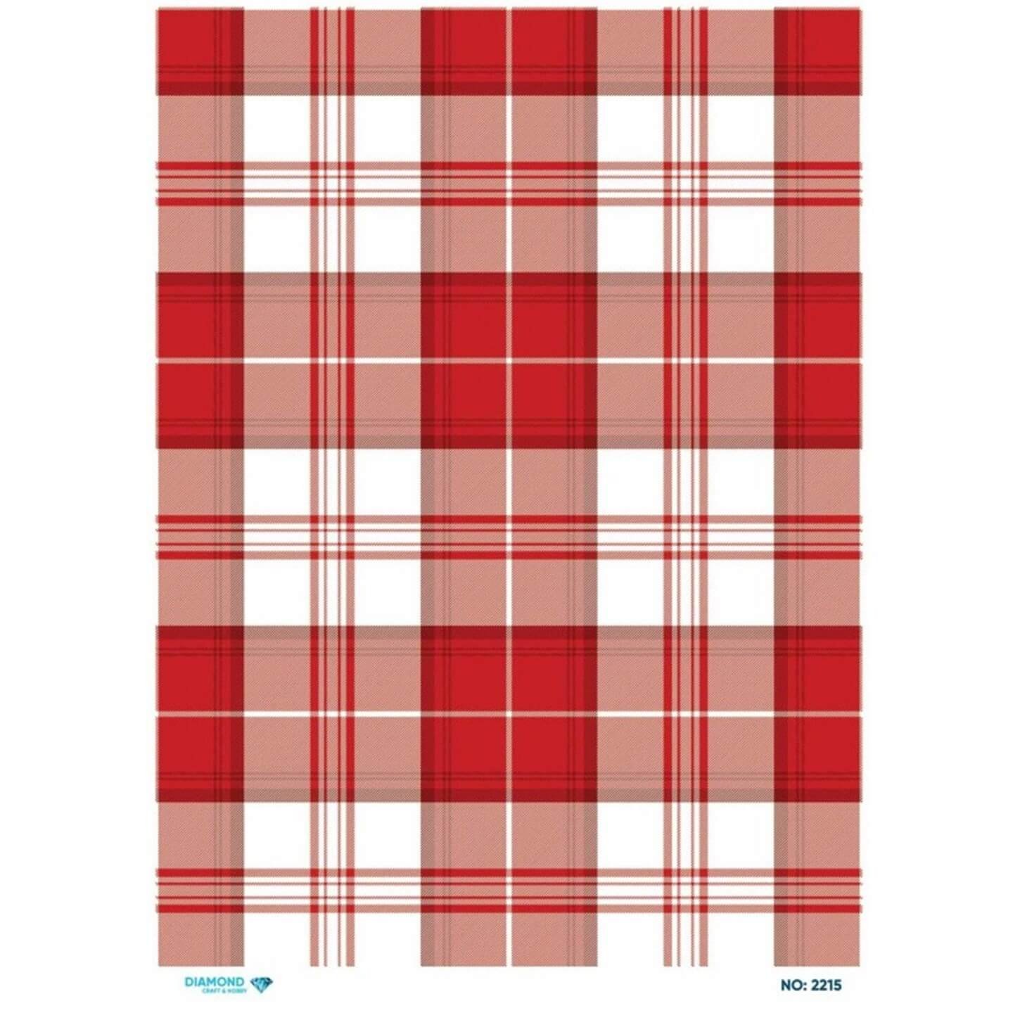 ديكوباج ورق الأرز الماسي 2215