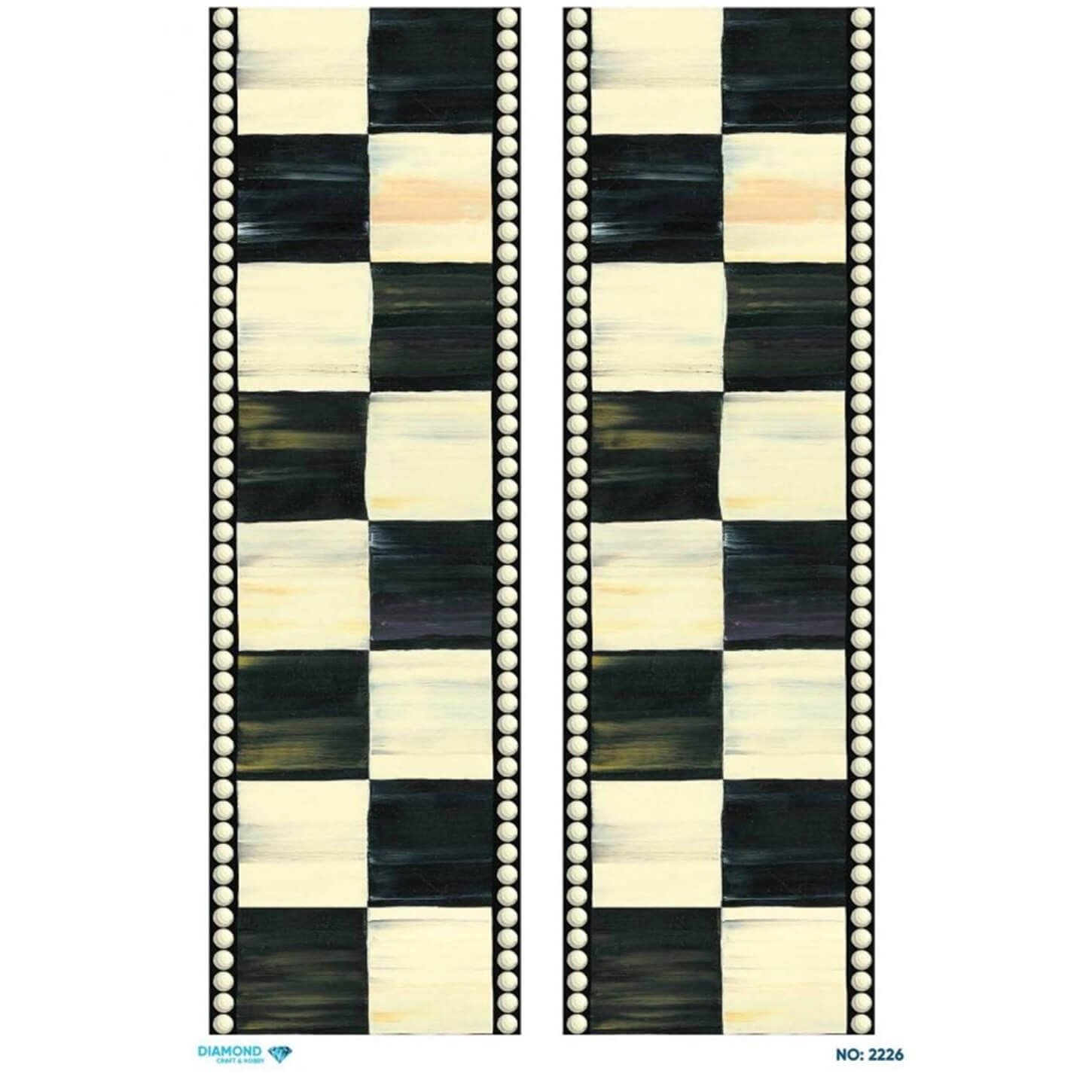 ديكوباج ورق الأرز الماسي 2226