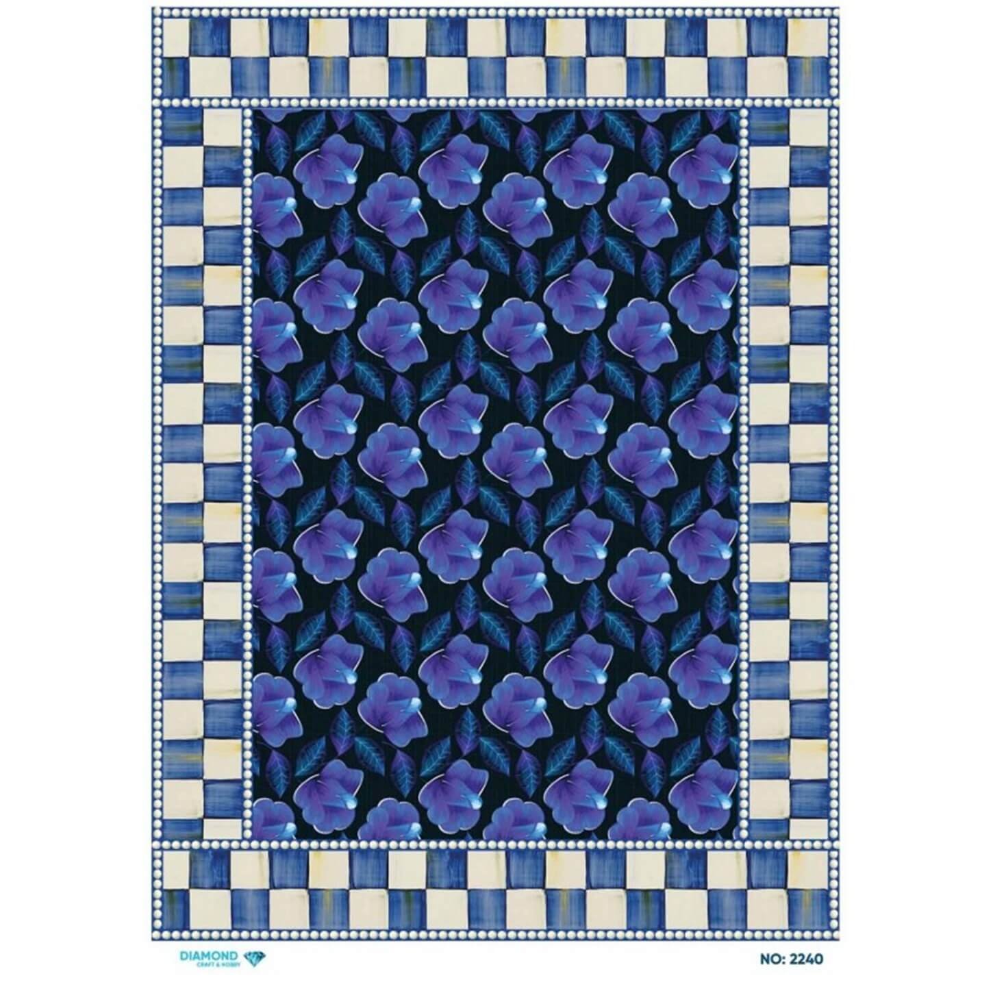 ديكوباج ورق الأرز الماسي 2240