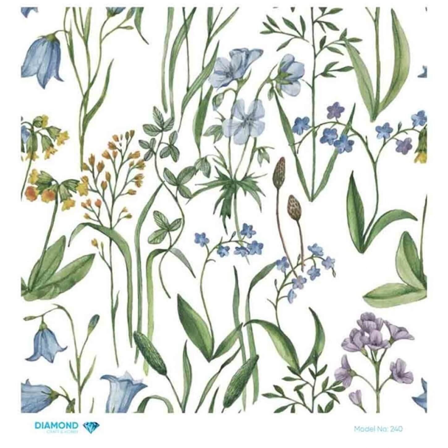 Алмазная рисовая бумага для декупажа 240