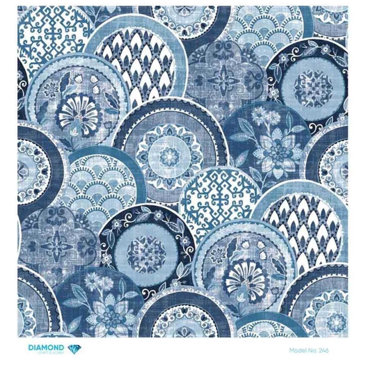 ديكوباج ورق الأرز الماسي 246