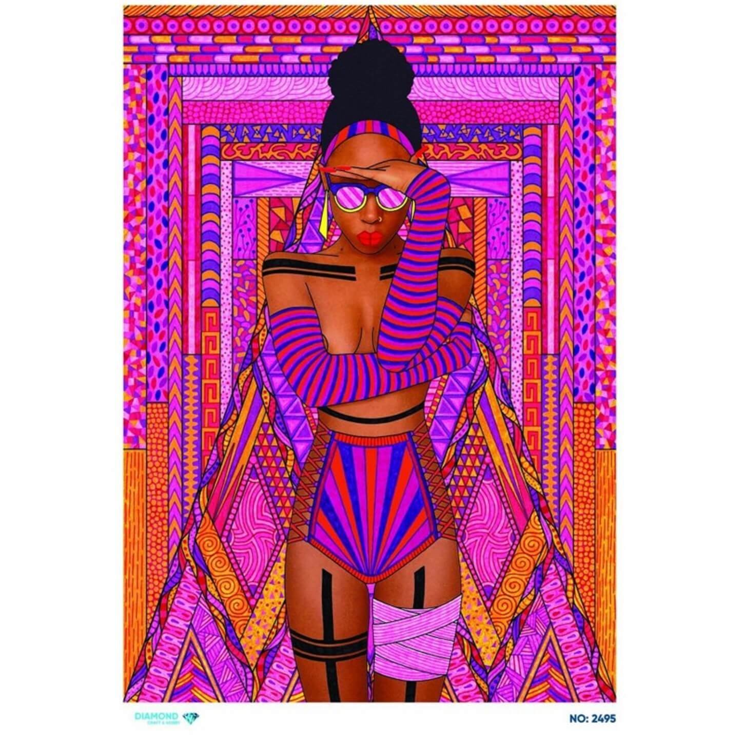 ديكوباج ورق الأرز الماسي 2495