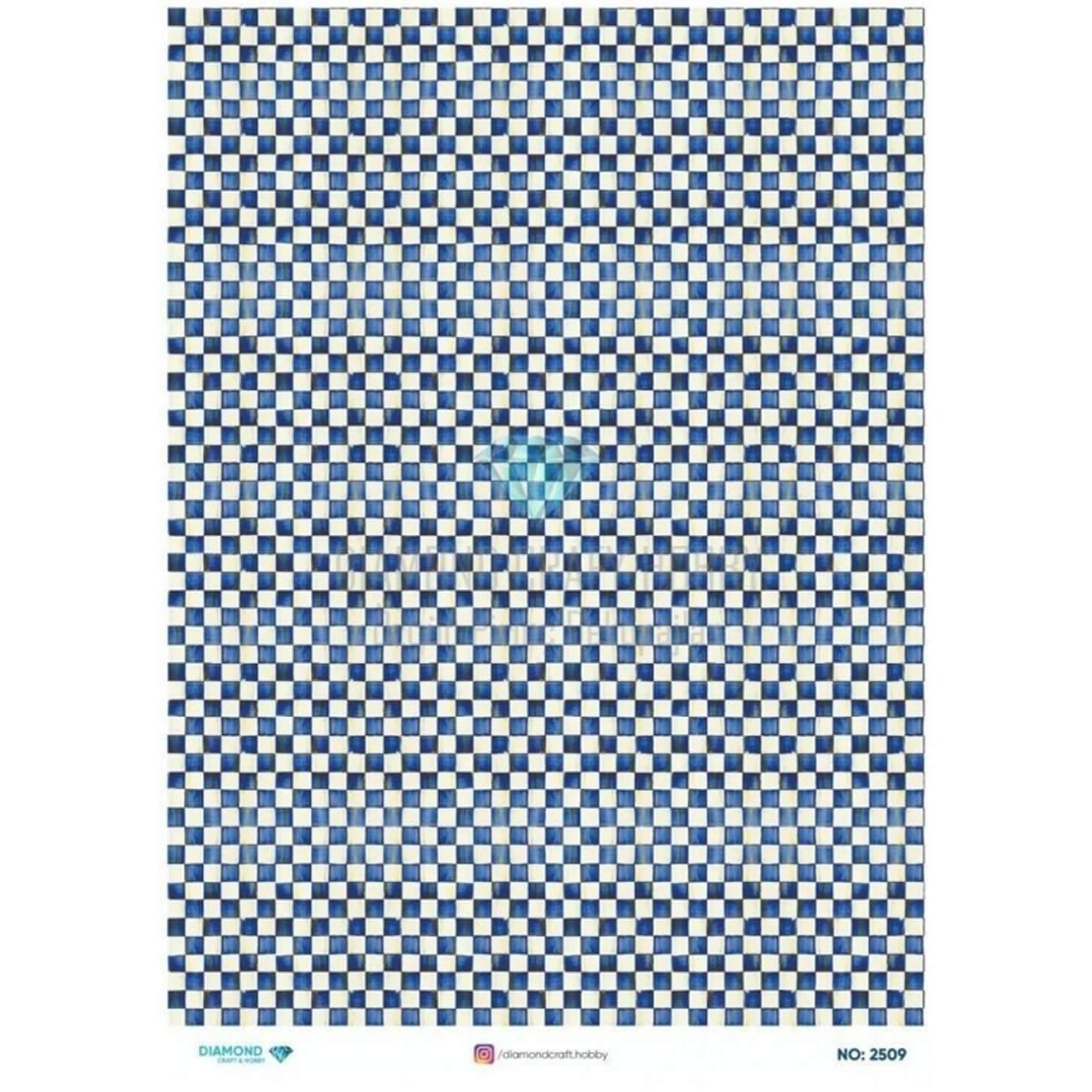 ديكوباج ورق الأرز الماسي 2509