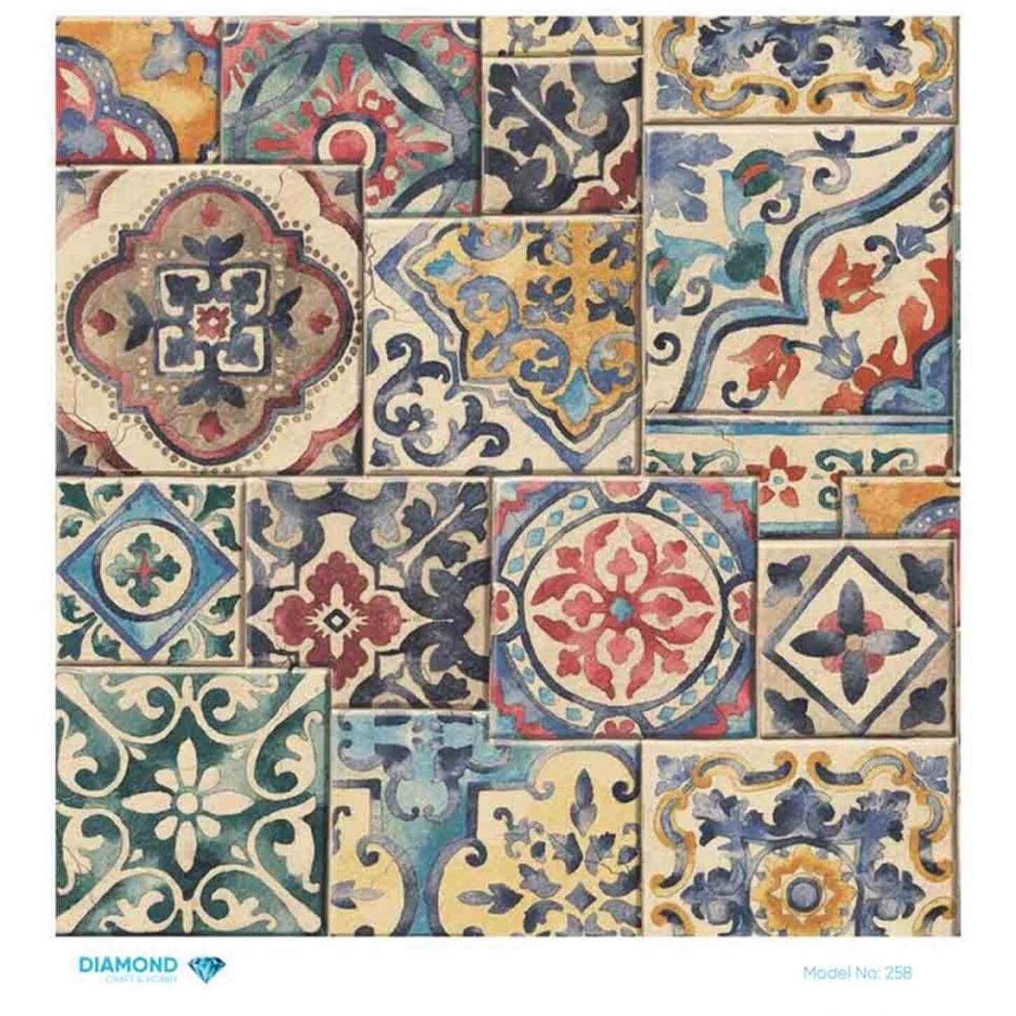 Алмазная рисовая бумага для декупажа 258