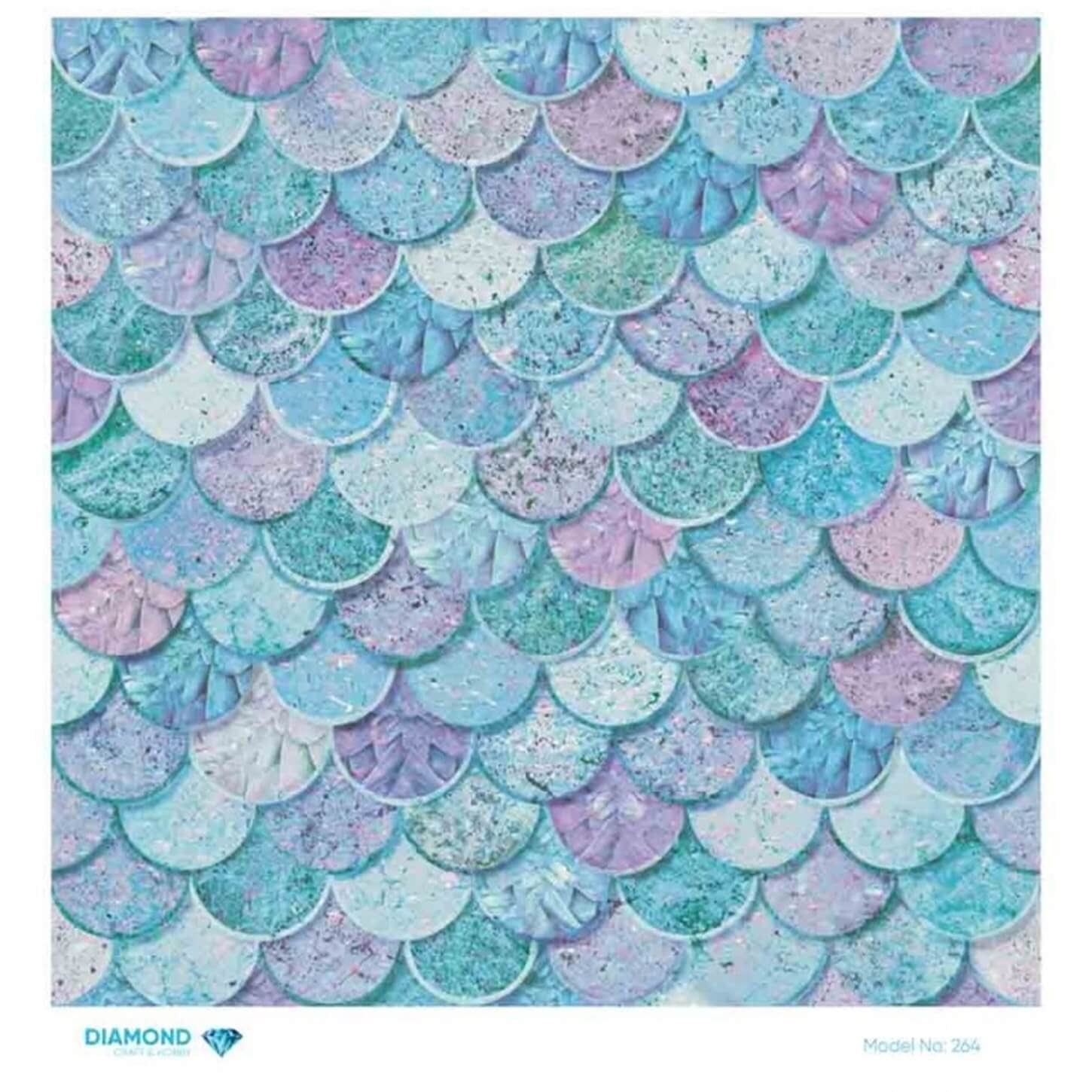 Декупаж рисовой бумагой с бриллиантами 264