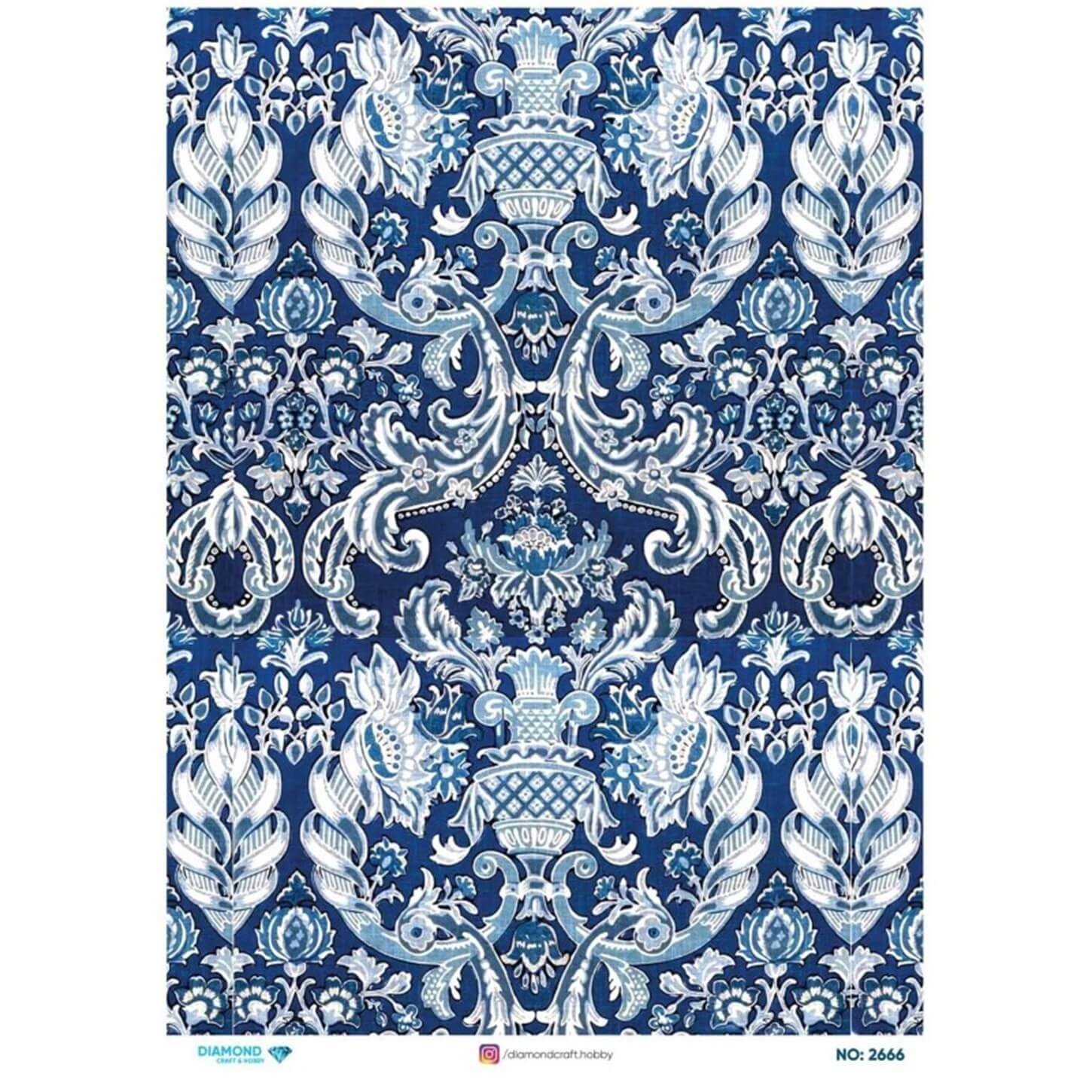 ديكوباج ورق الأرز الماسي 2666