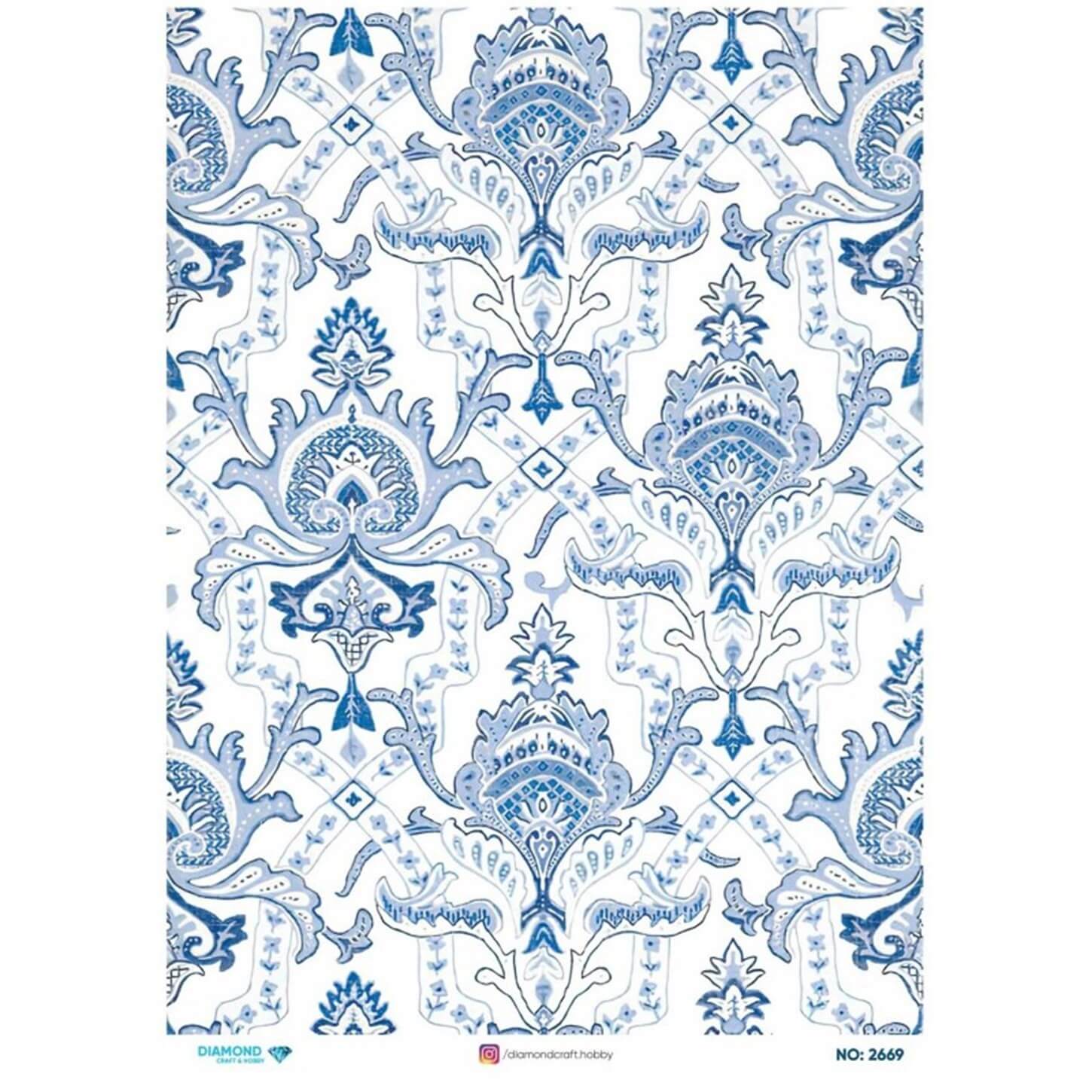 Алмазная рисовая бумага для декупажа 2669