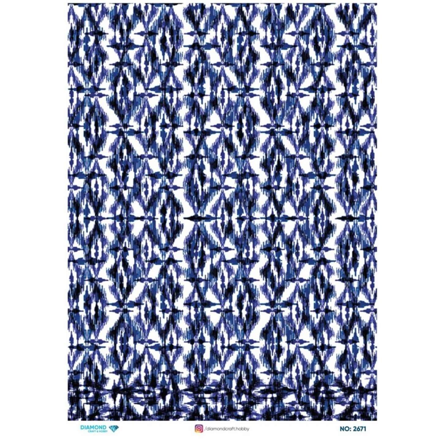 ديكوباج ورق الأرز الماسي 2671