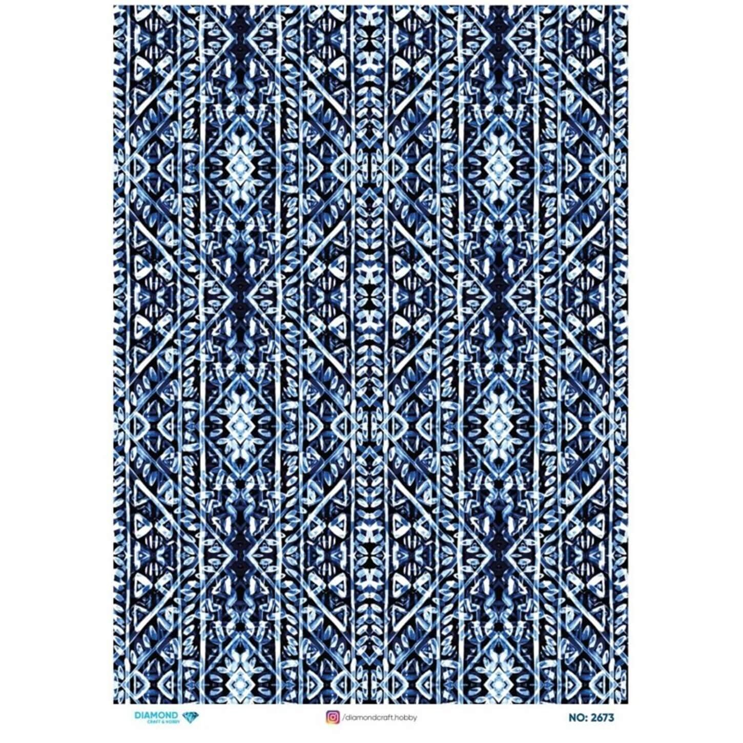 ديكوباج ورق الأرز الماسي 2673