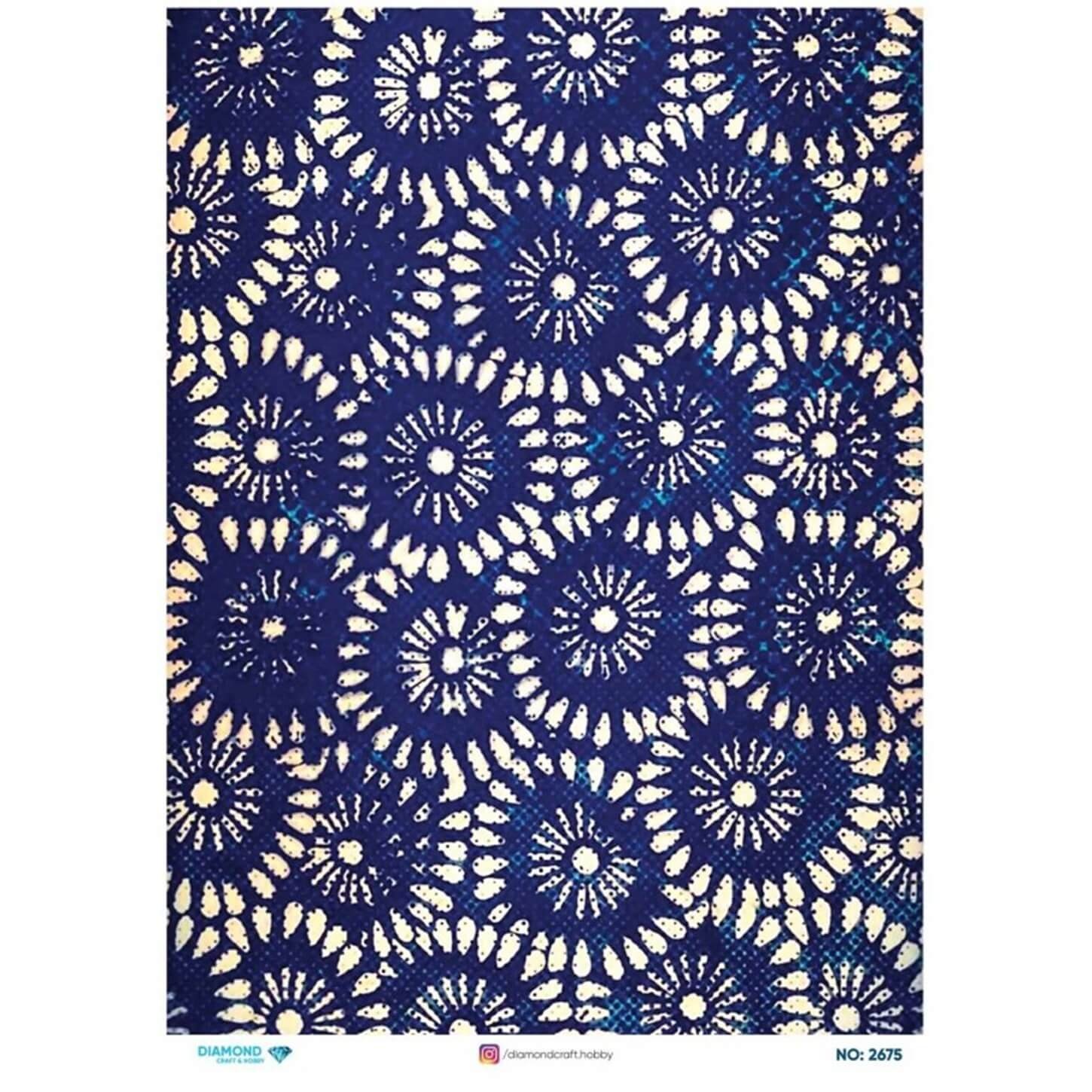 ديكوباج ورق الأرز الماسي 2675