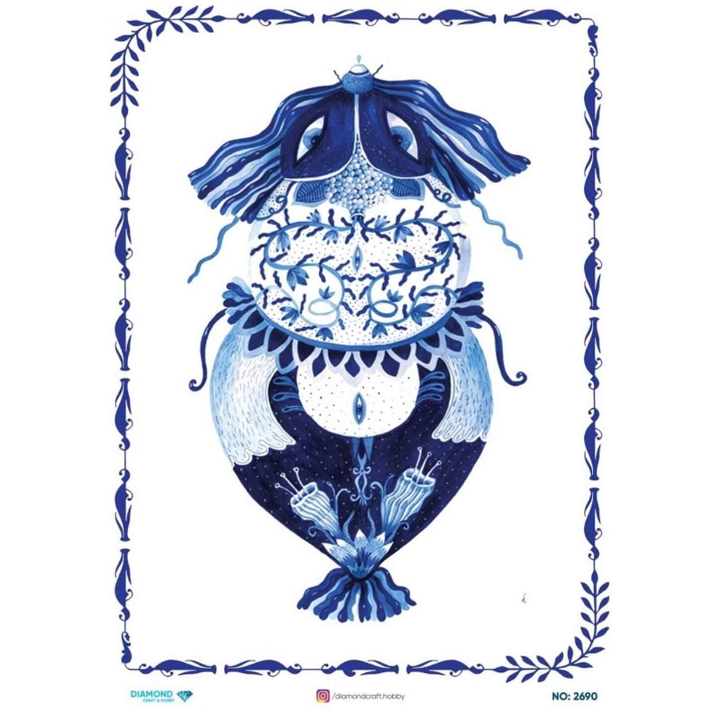 ديكوباج ورق الأرز الماسي 2690