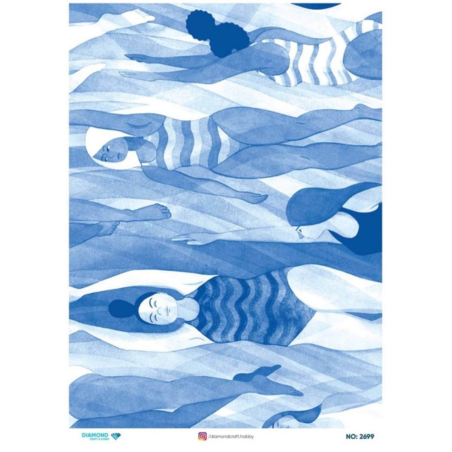 ديكوباج ورق الأرز الماسي 2699