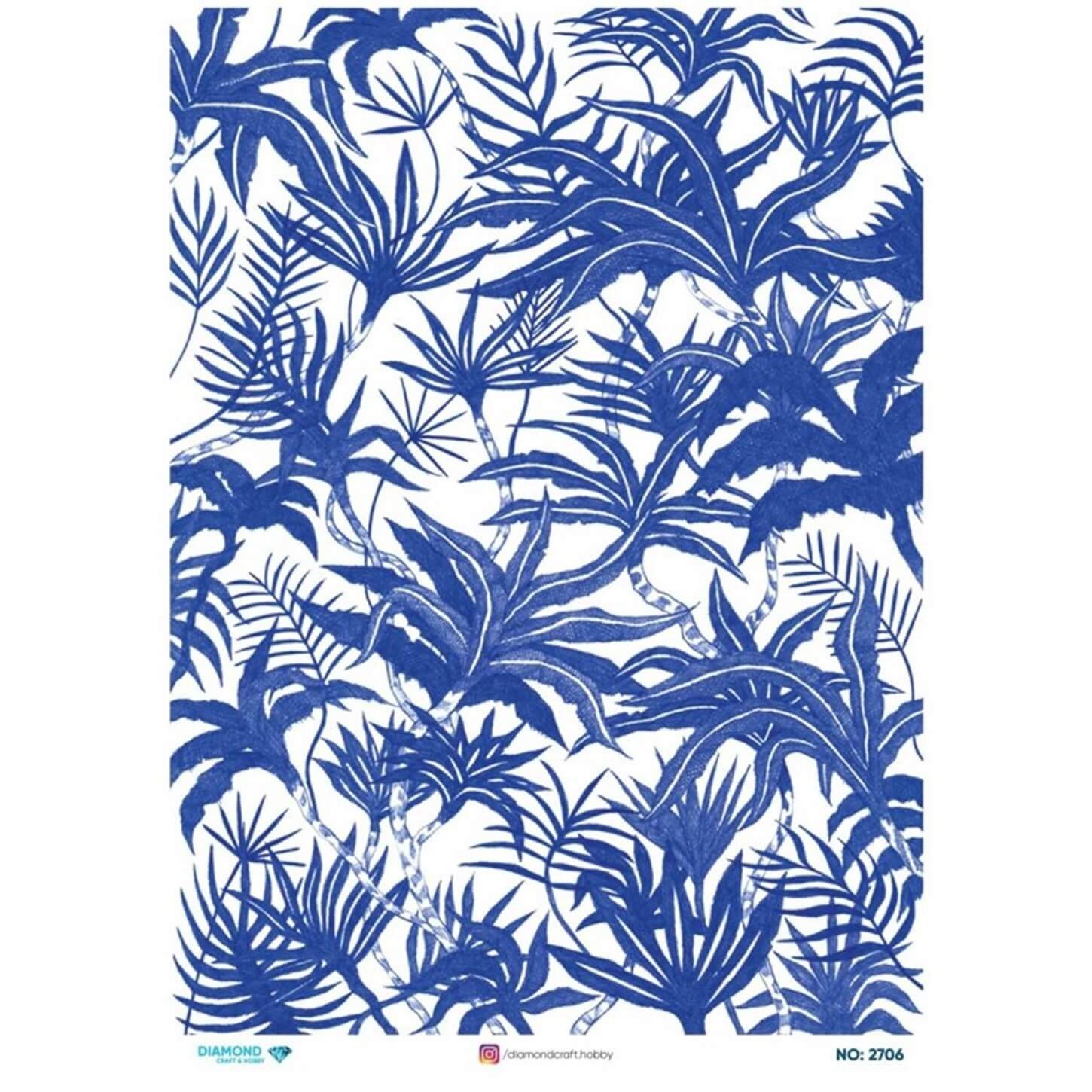 ديكوباج ورق الأرز الماسي 2706