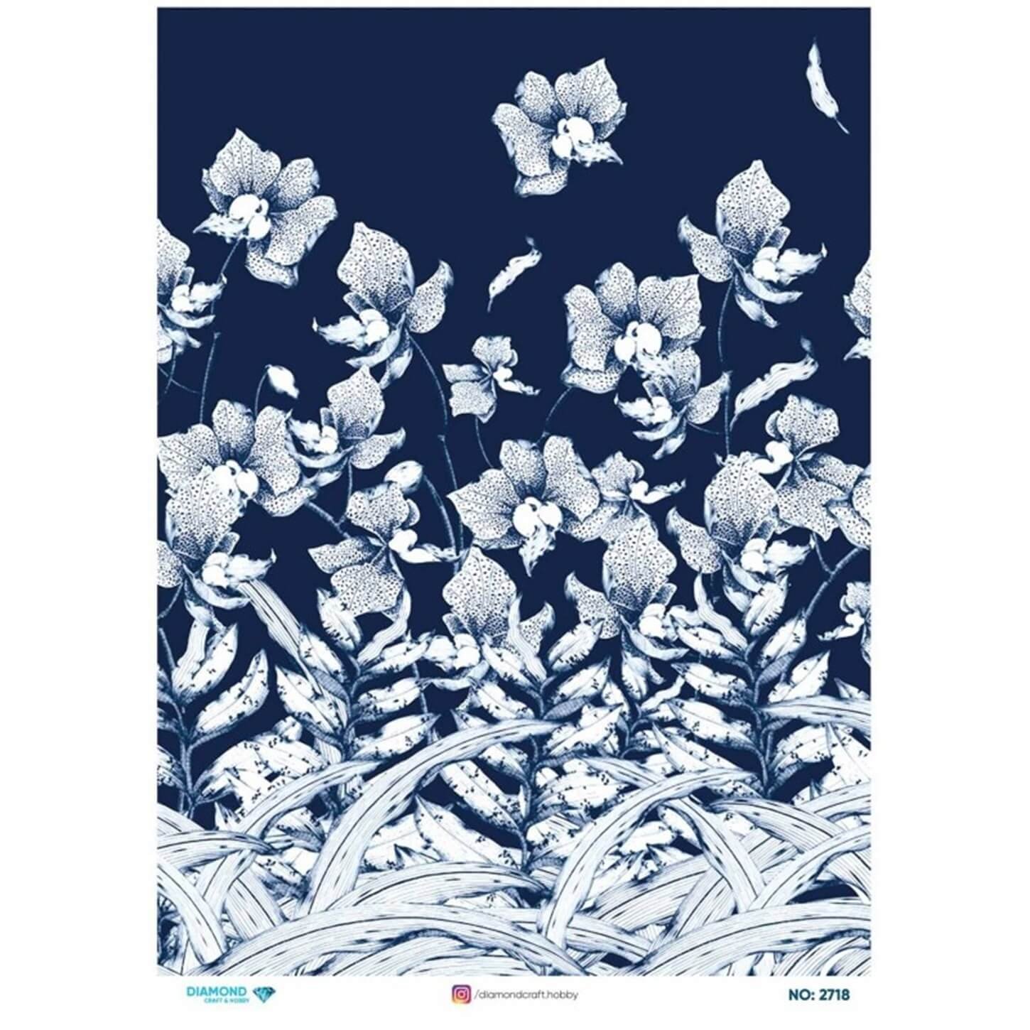 ديكوباج ورق الأرز الماسي 2718