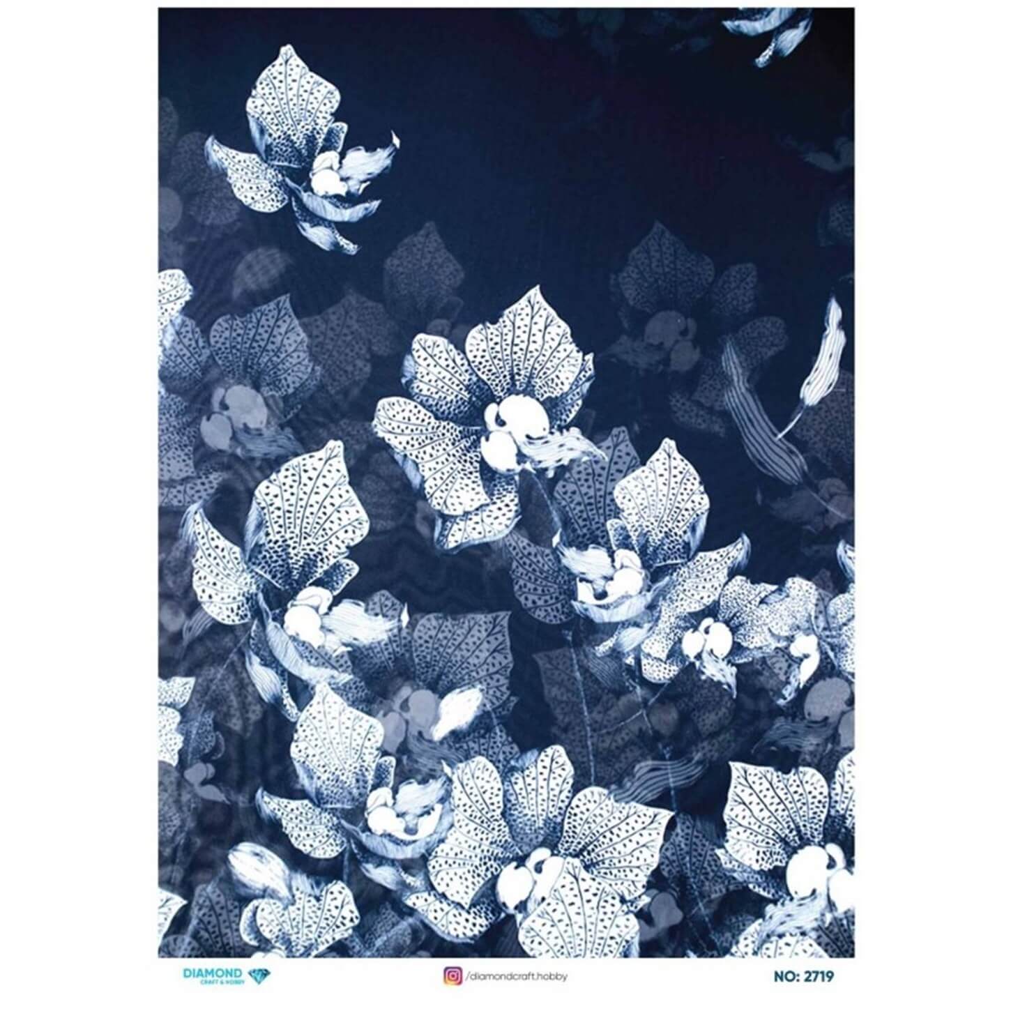 ديكوباج ورق الأرز الماسي 2719