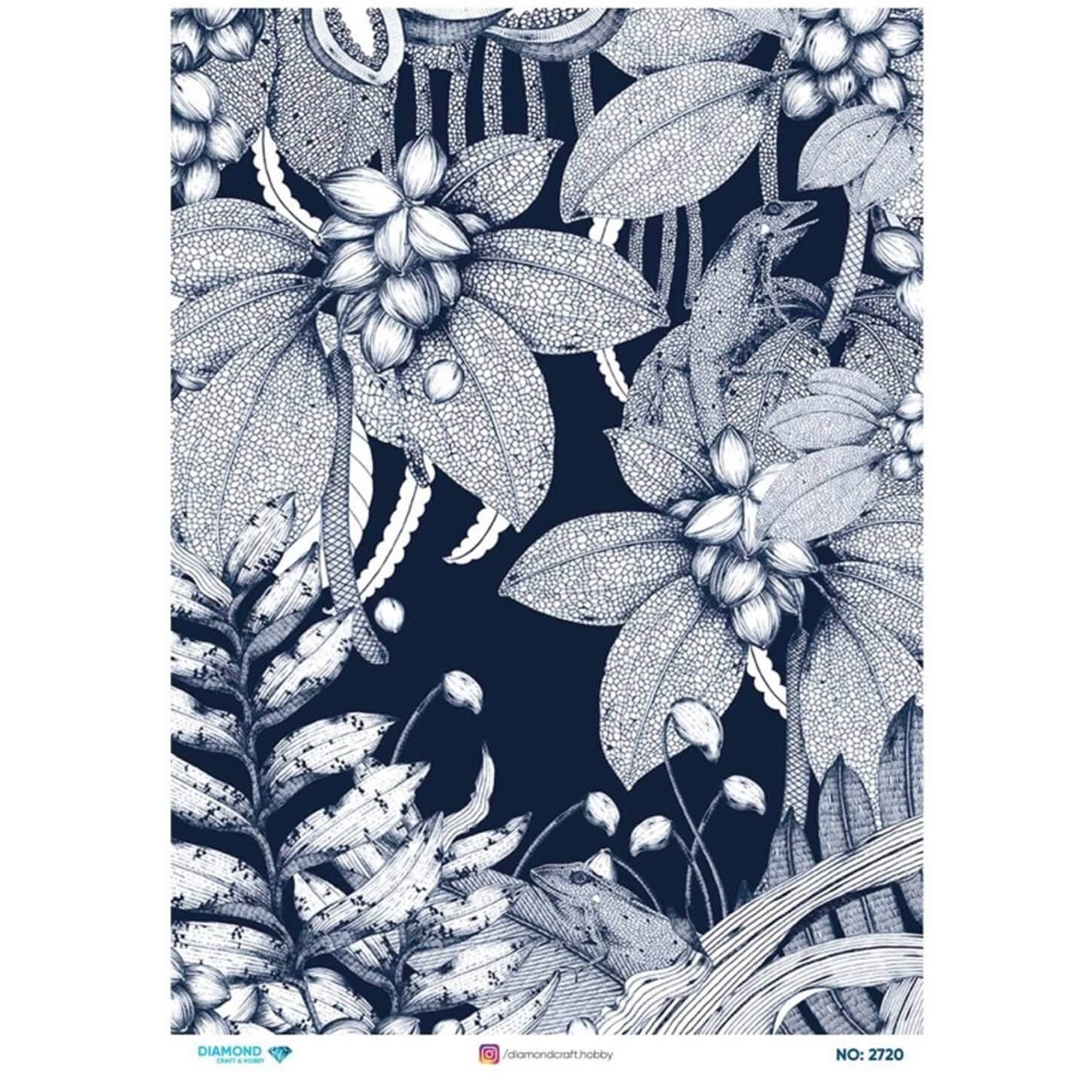 ديكوباج ورق الأرز الماسي 2720