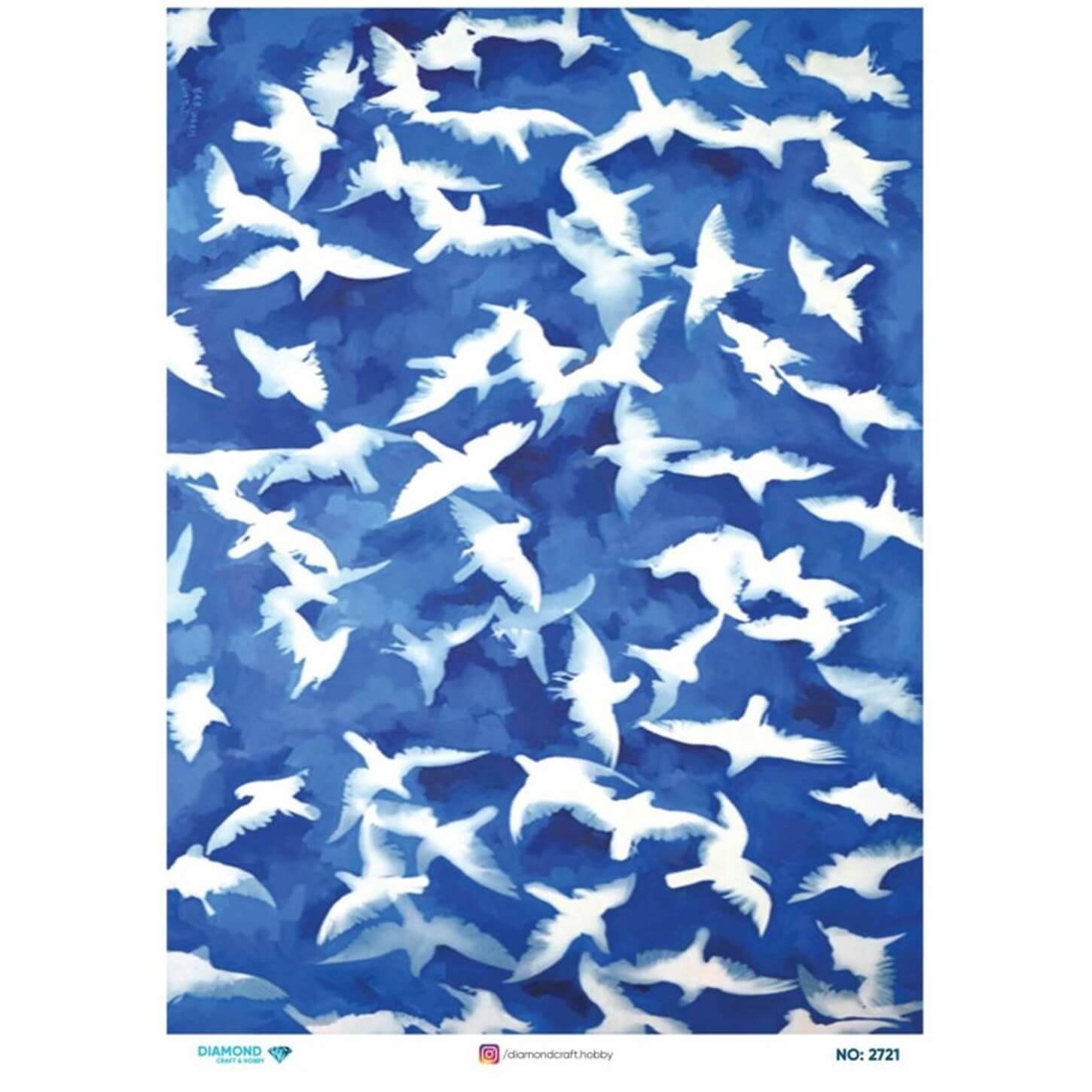 ديكوباج ورق الأرز الماسي 2721