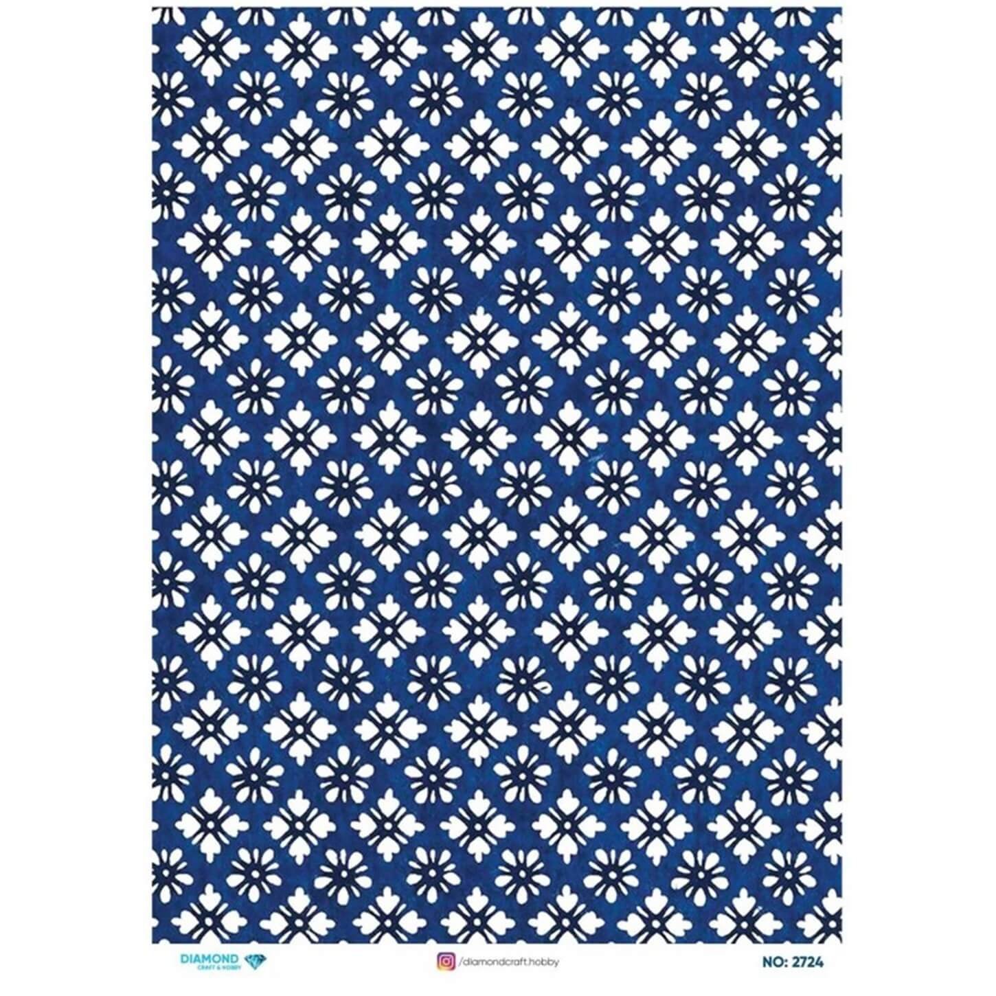 ديكوباج ورق الأرز الماسي 2724