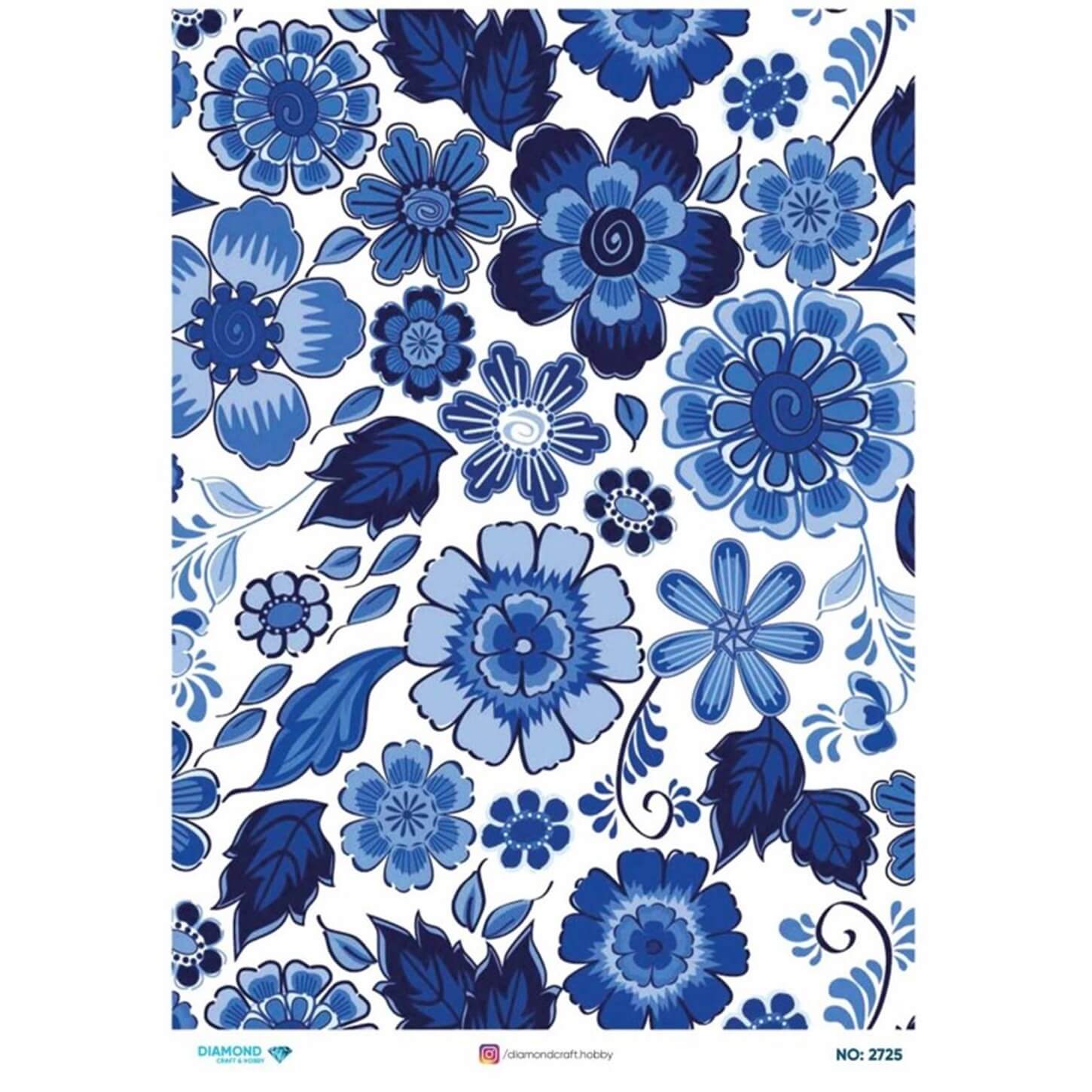 ديكوباج ورق الأرز الماسي 2725